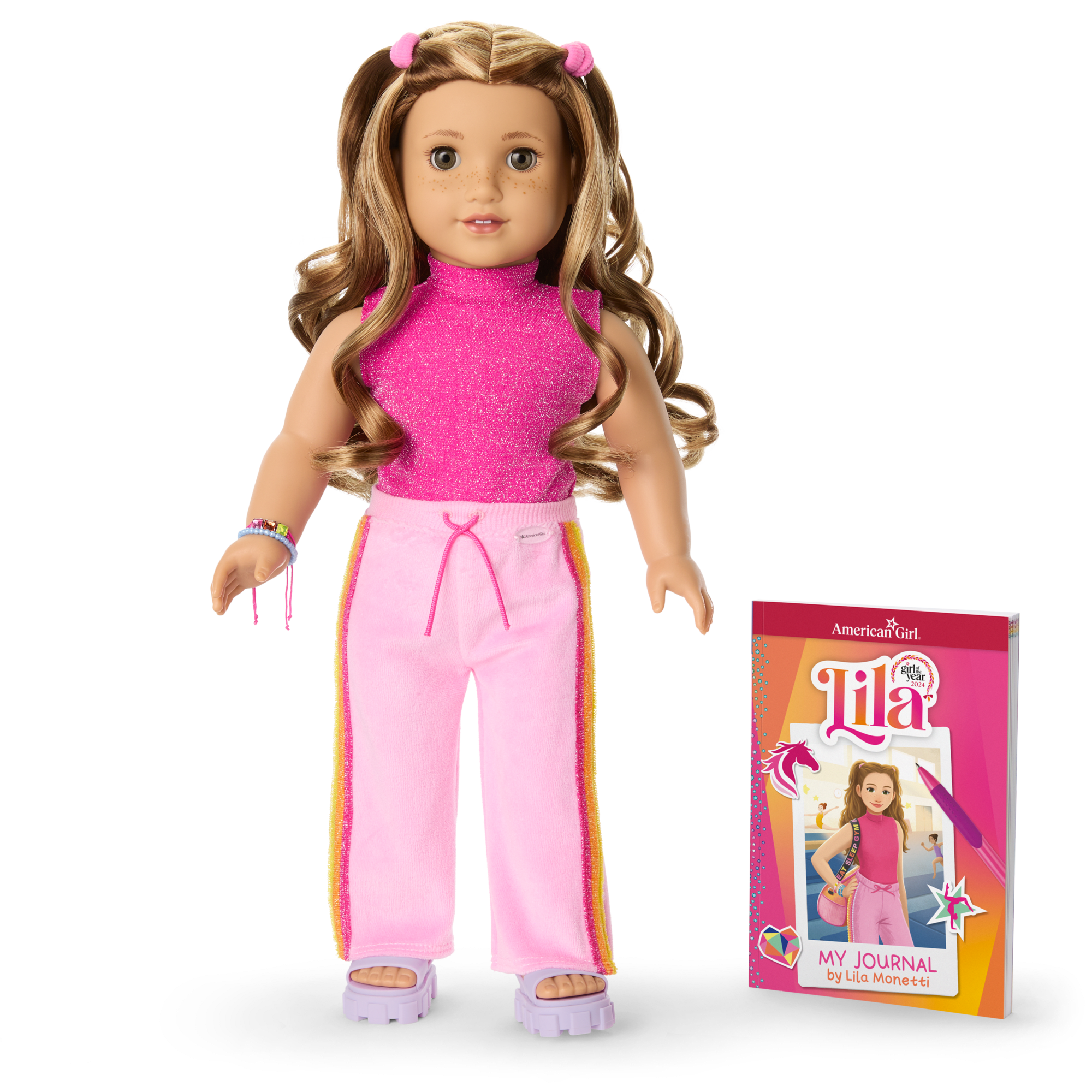 18-inch Lila Doll with Journal & Outfits | Girl of the Year 2024