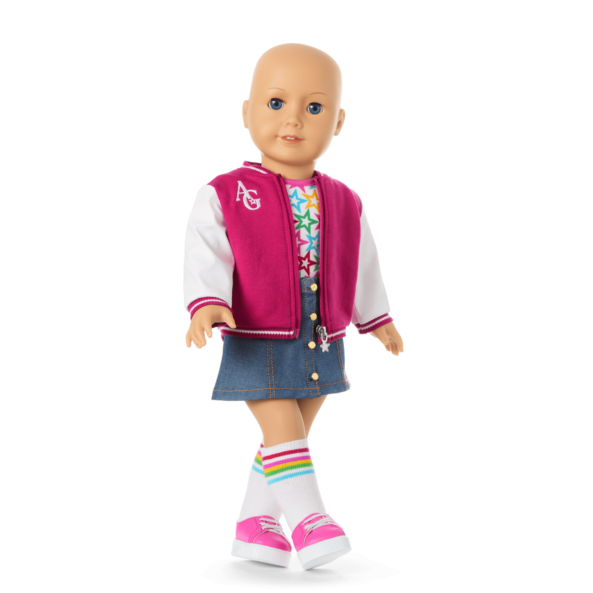 Truly Me 18-inch Doll Without Hair | Light-Blue Eyes & Warm Skin Tone