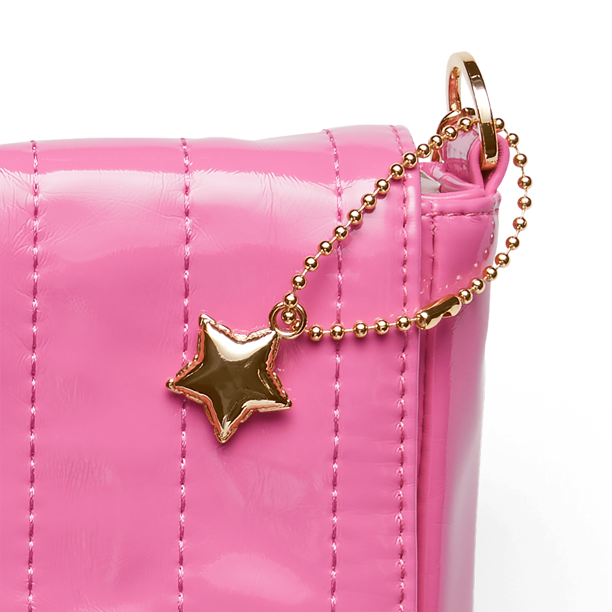 Pink Patent Purse with Gold Chain Strap for Girls | American Girl x Something Navy