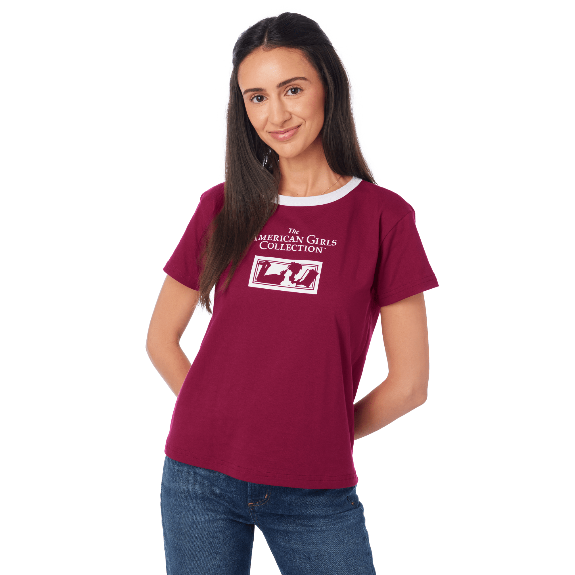 Vintage American Girl Ringer Tee for Adults | The American Girls Collection