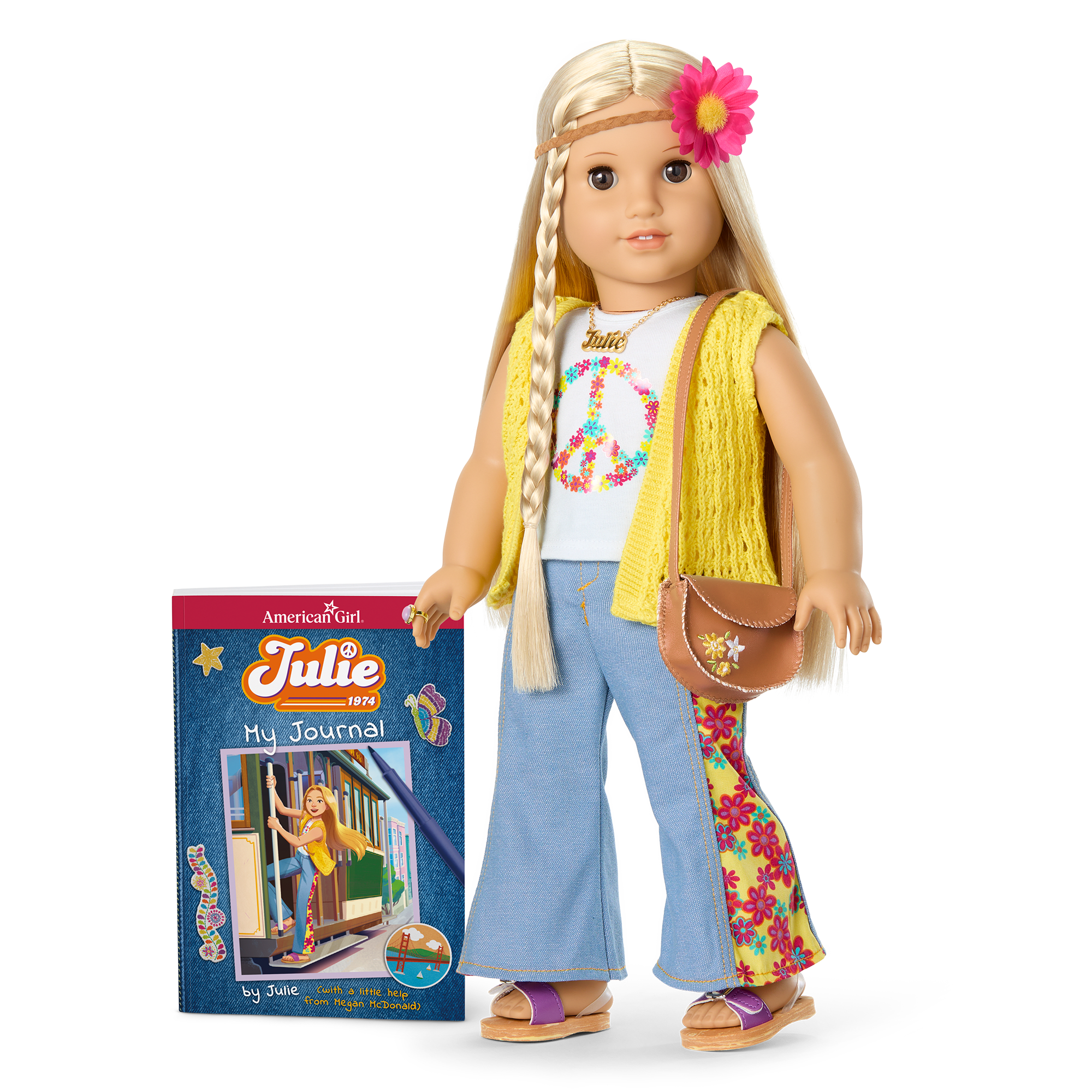 18-inch Julie Albright Doll with 1970s Outfit & Accessories | Historical Characters