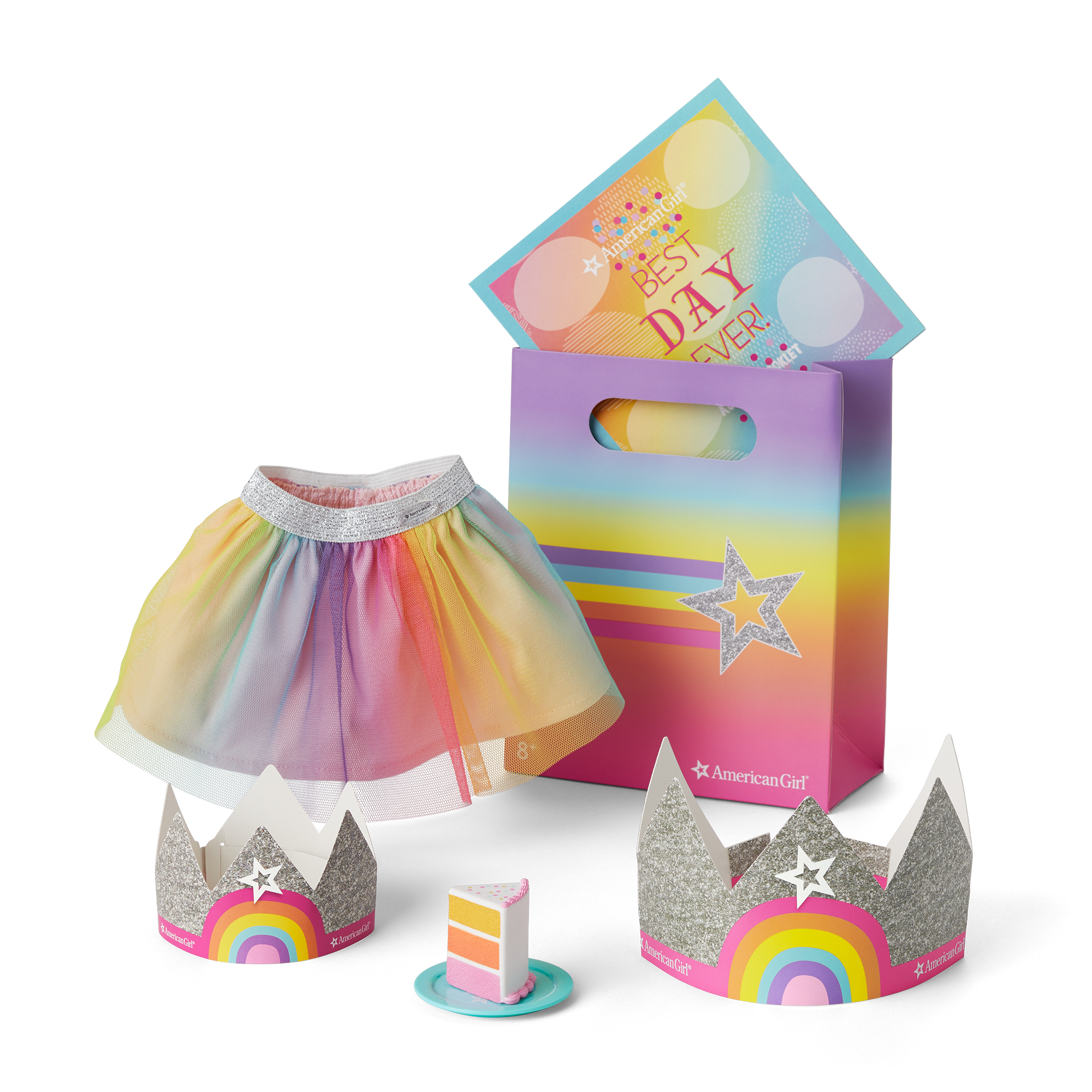 Rainbow Party Favor Bags for Dolls & Kids | American Girl Goody Bundle