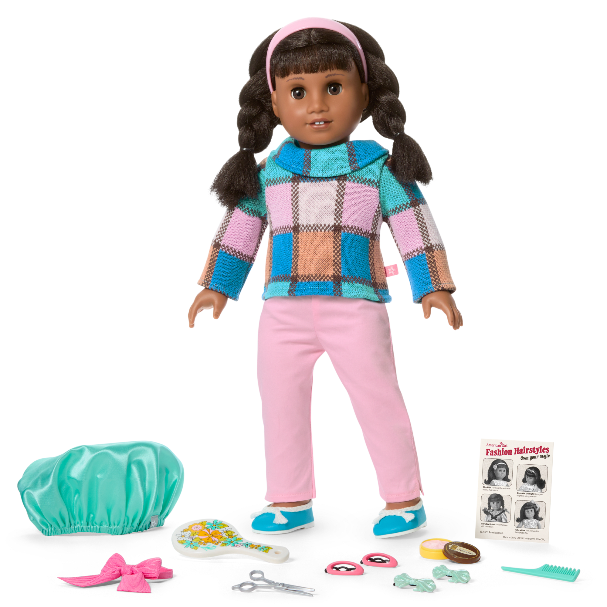 18-inch Doll Salon Accessories Set - 1960s Style Hair Care | Melody’s™