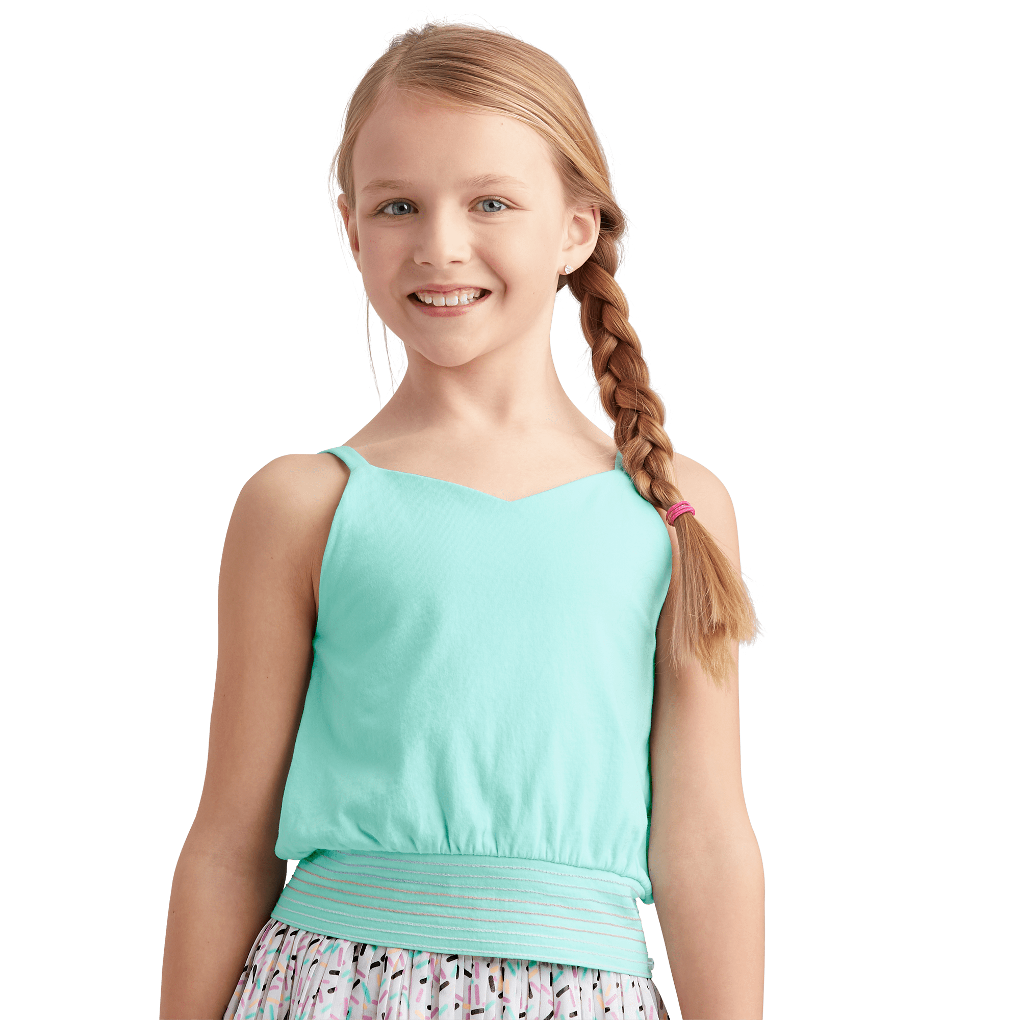 Mint Green Smocked Tank Top for Girls | AG Fashion Sweet Street