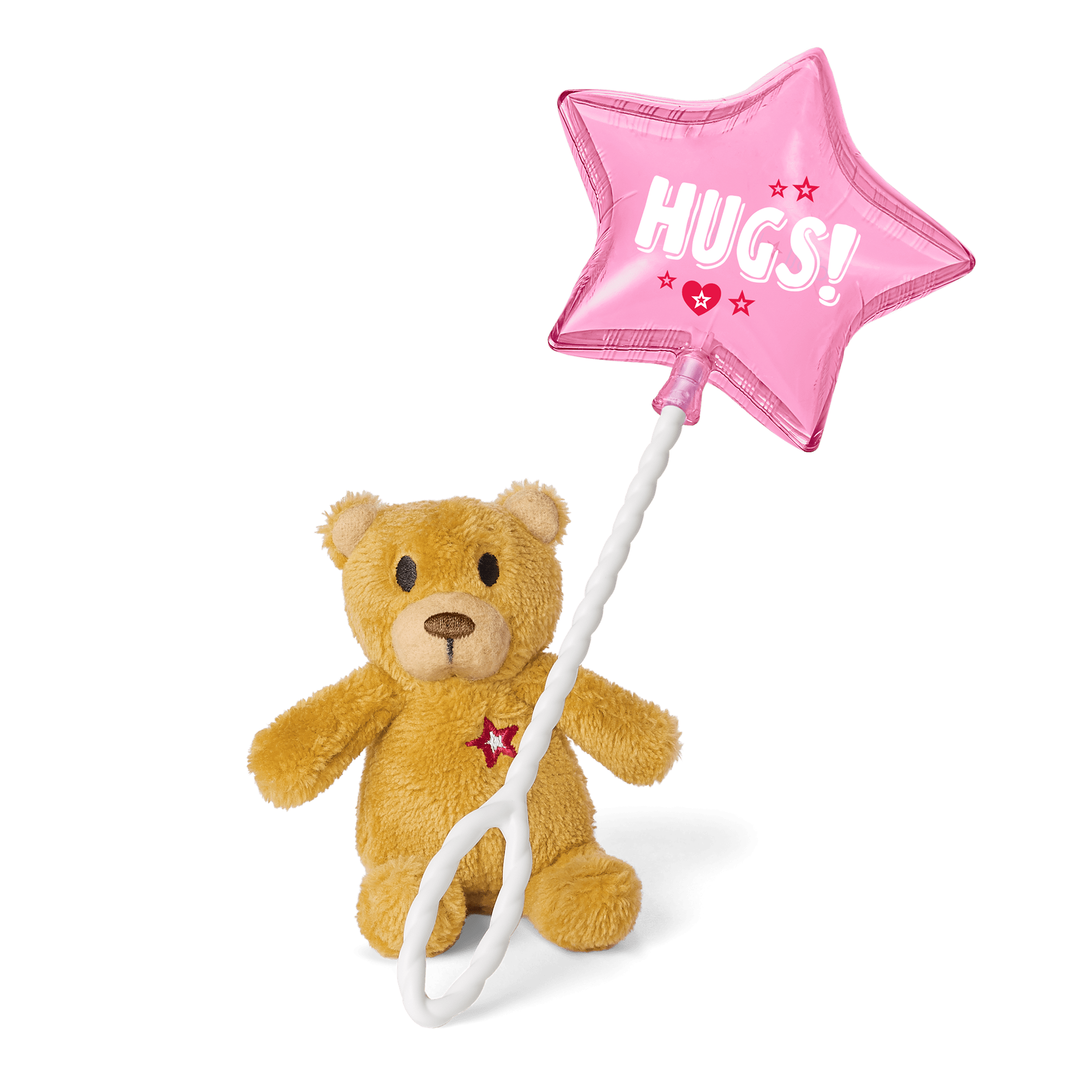 18\" Doll Hugs & Well Wishes Balloon & Plush Bear Set