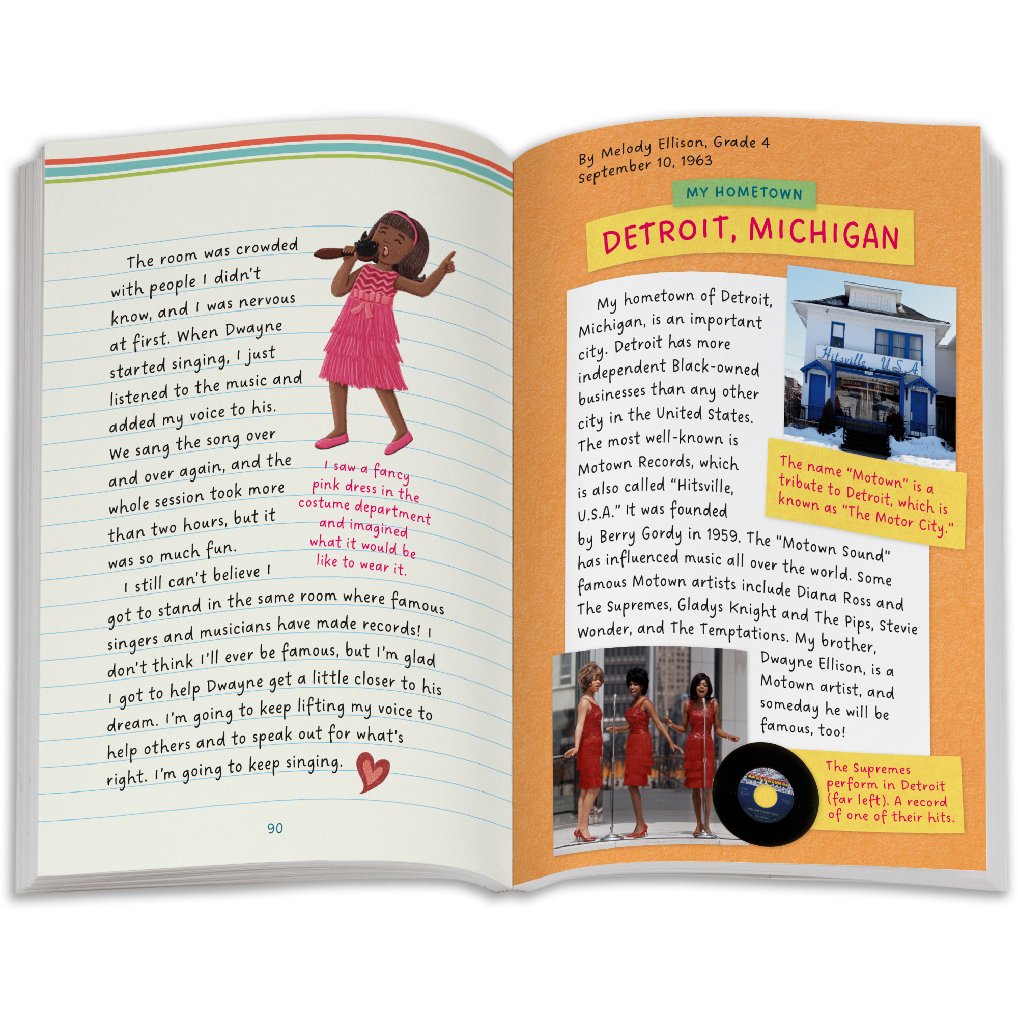 Melody's Civil Rights Diary Book for Kids | Historical Characters