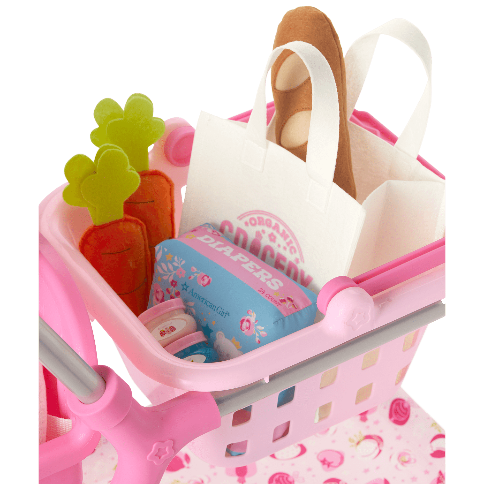 Bitty Baby Doll Shopping Cart Set with Groceries & Accessories | Bitty's™