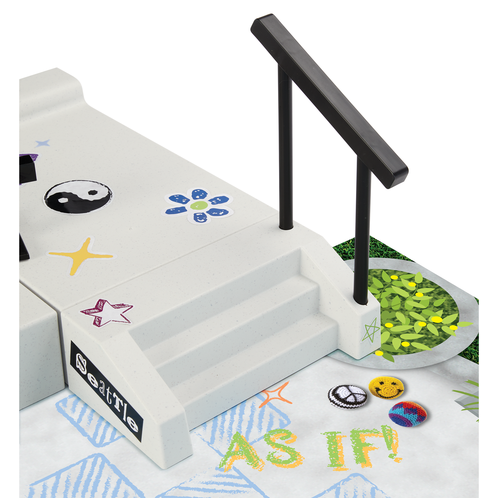 2-in-1 Tennis Court & Skate Park Playset for 18-inch Dolls | Isabel & Nicki