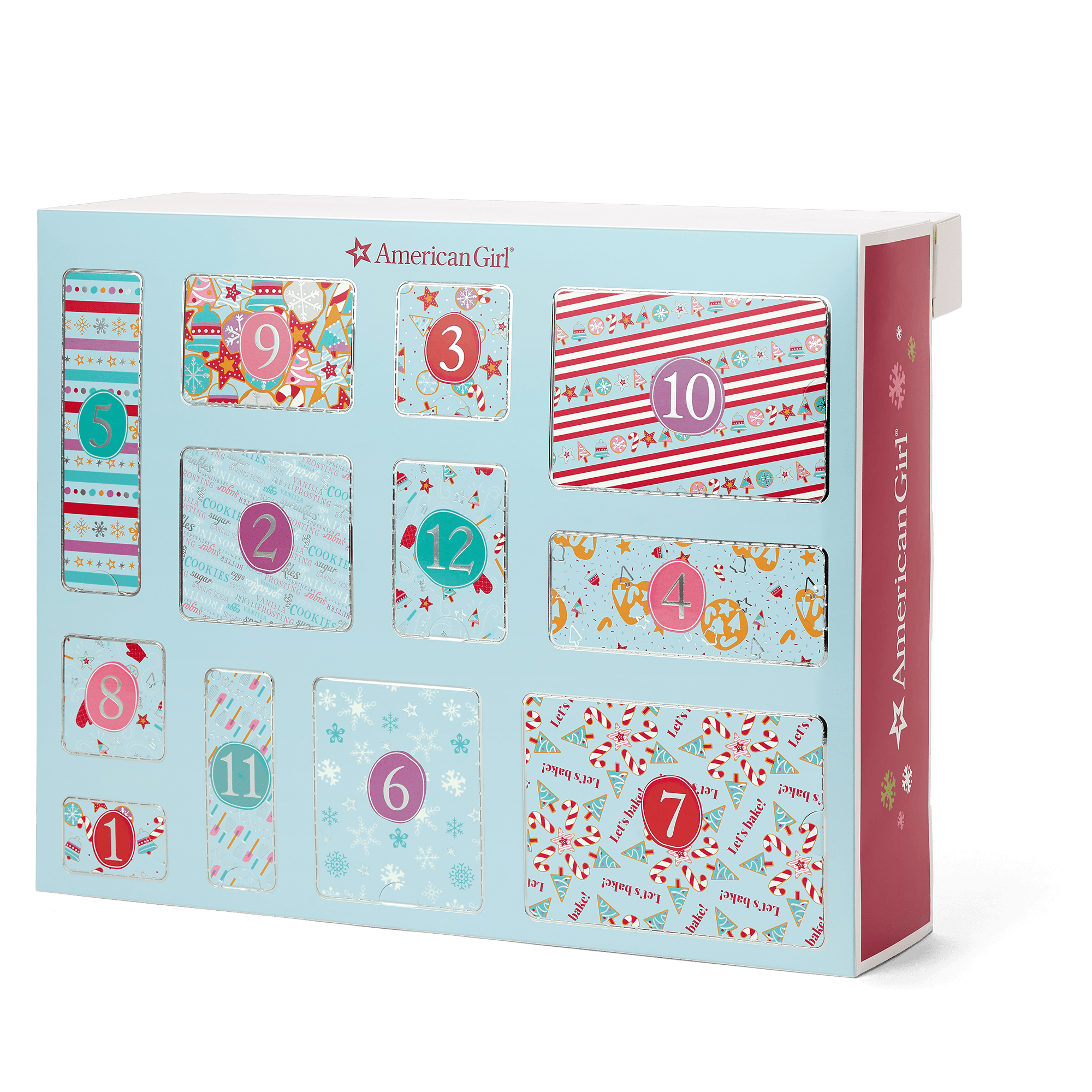 12-Day Christmas Countdown Set with Baking Accessories & Doll-Sized Toys | American Girl