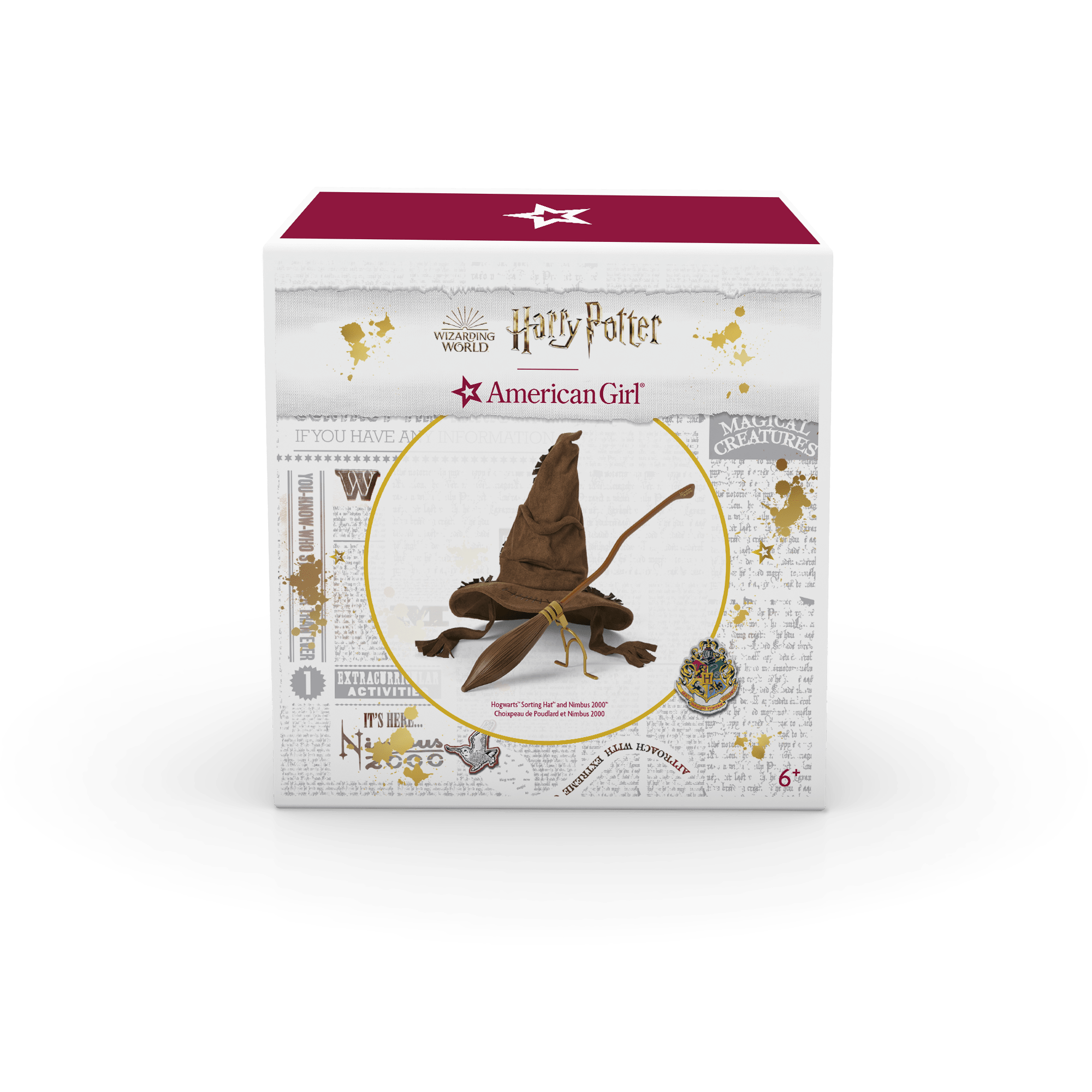 Hogwarts Sorting Hat & Nimbus 2000 Broom for 18-inch Dolls | American Girl