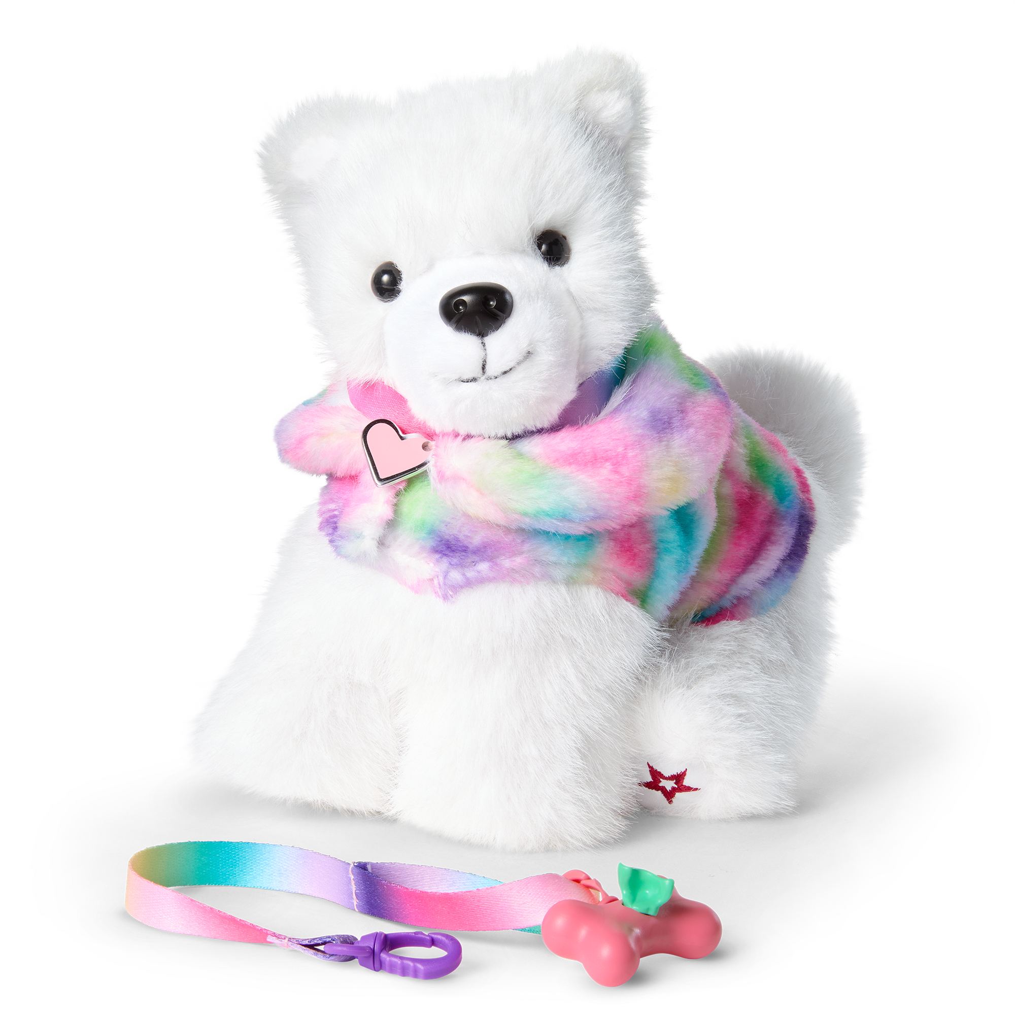 Fluffy White Dog Toy for 18-Inch Dolls | Crescent™ by Summer’s™