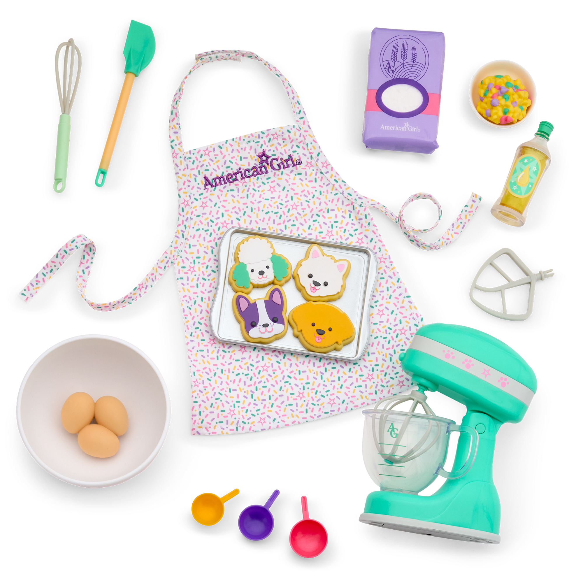 18-inch Doll Baking Accessories Set with Mixer & Apron | Summer’s