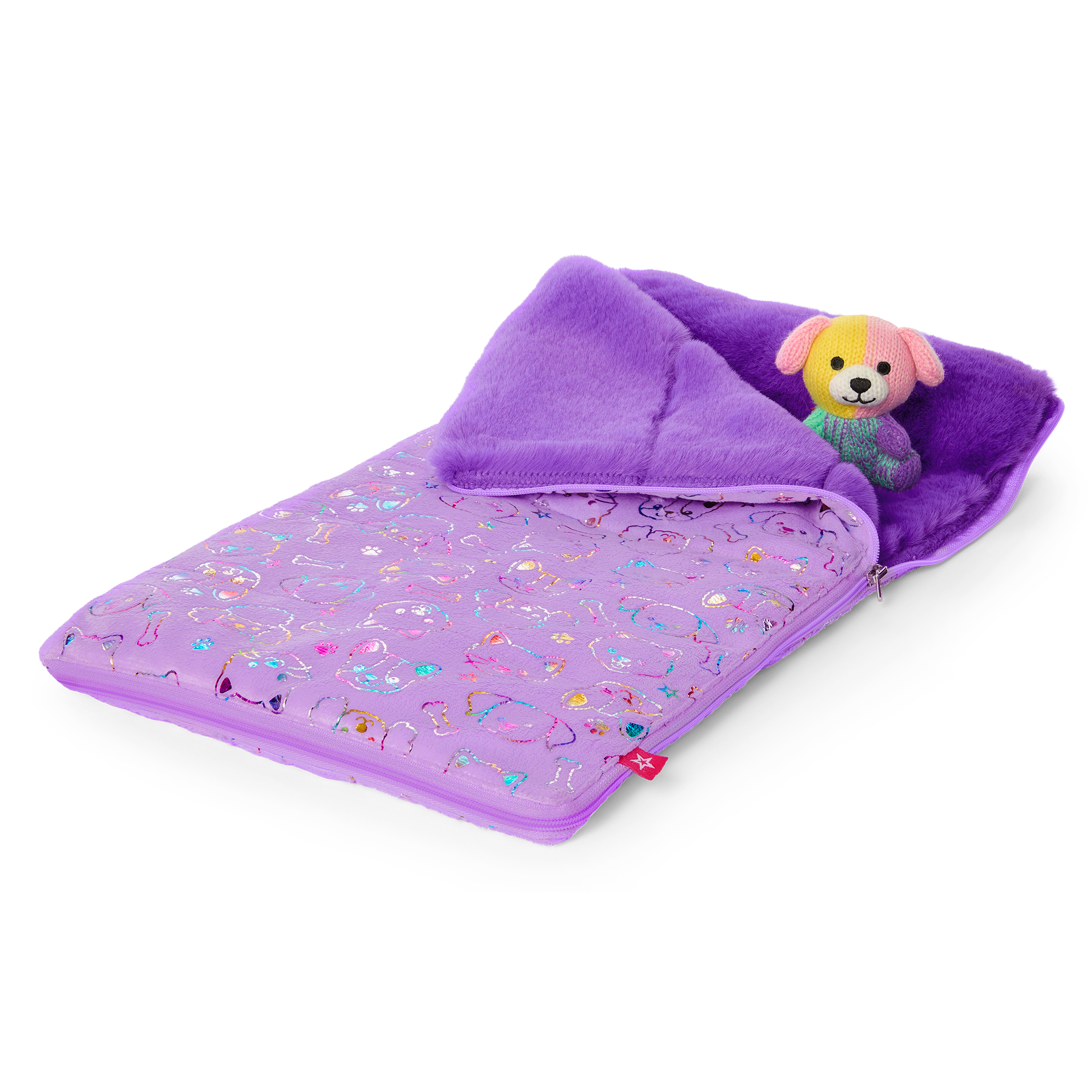 18-inch Doll Sleeping Bag & Stuffed Dog | Summer’s Sleep Accessories