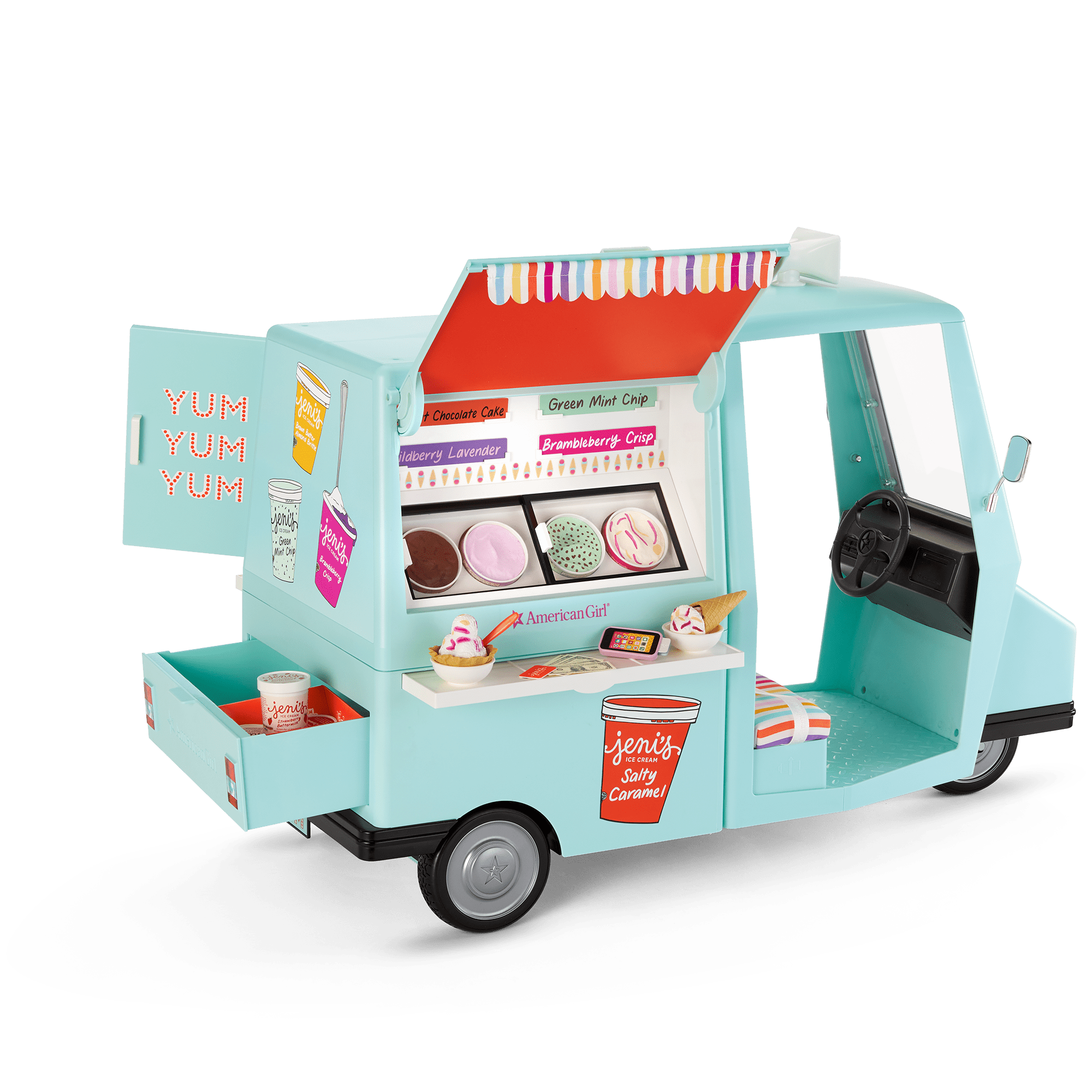Jeni's Ice Cream Truck Playset for 18-inch Dolls | American Girl
