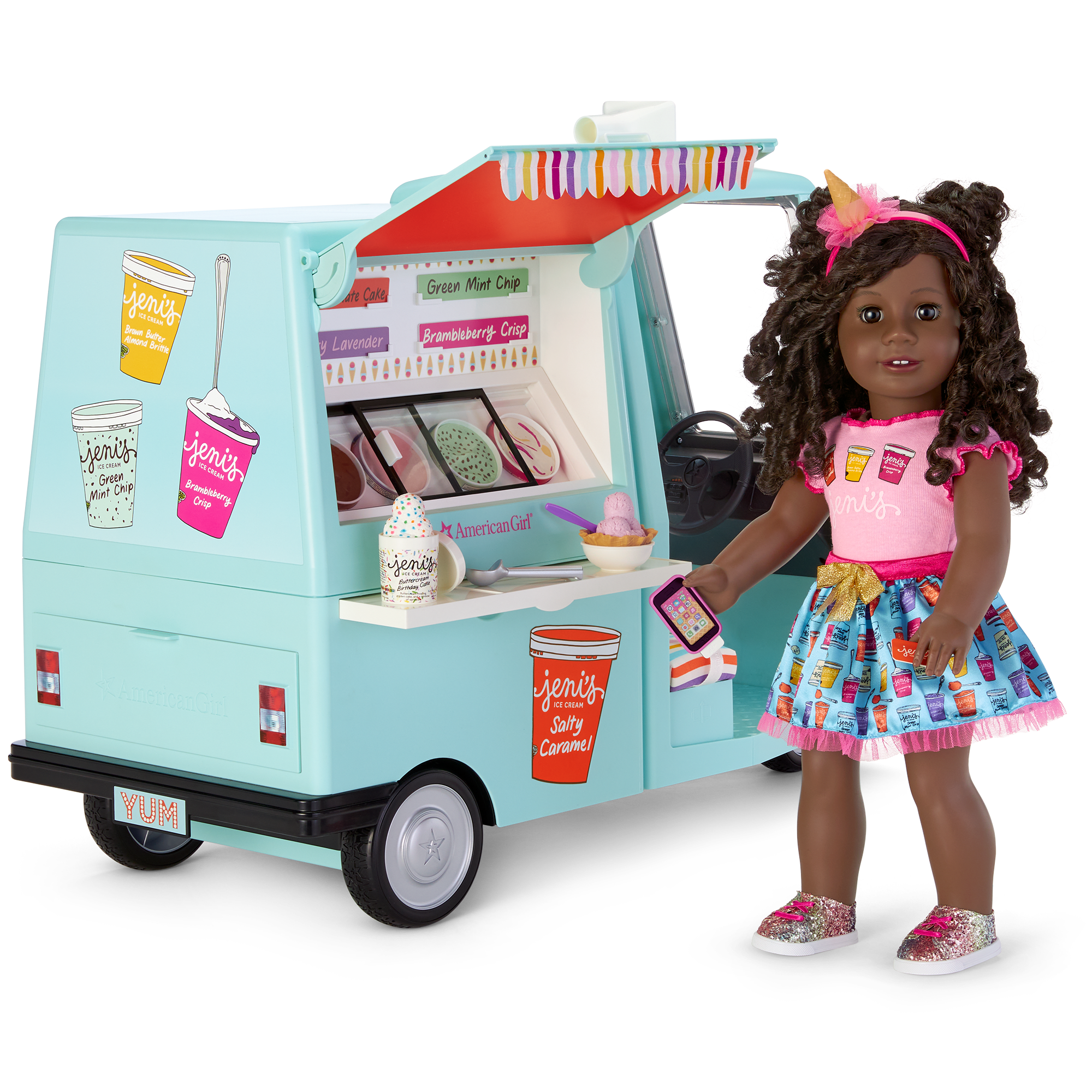 Jeni's Ice Cream Truck Playset for 18-inch Dolls | American Girl