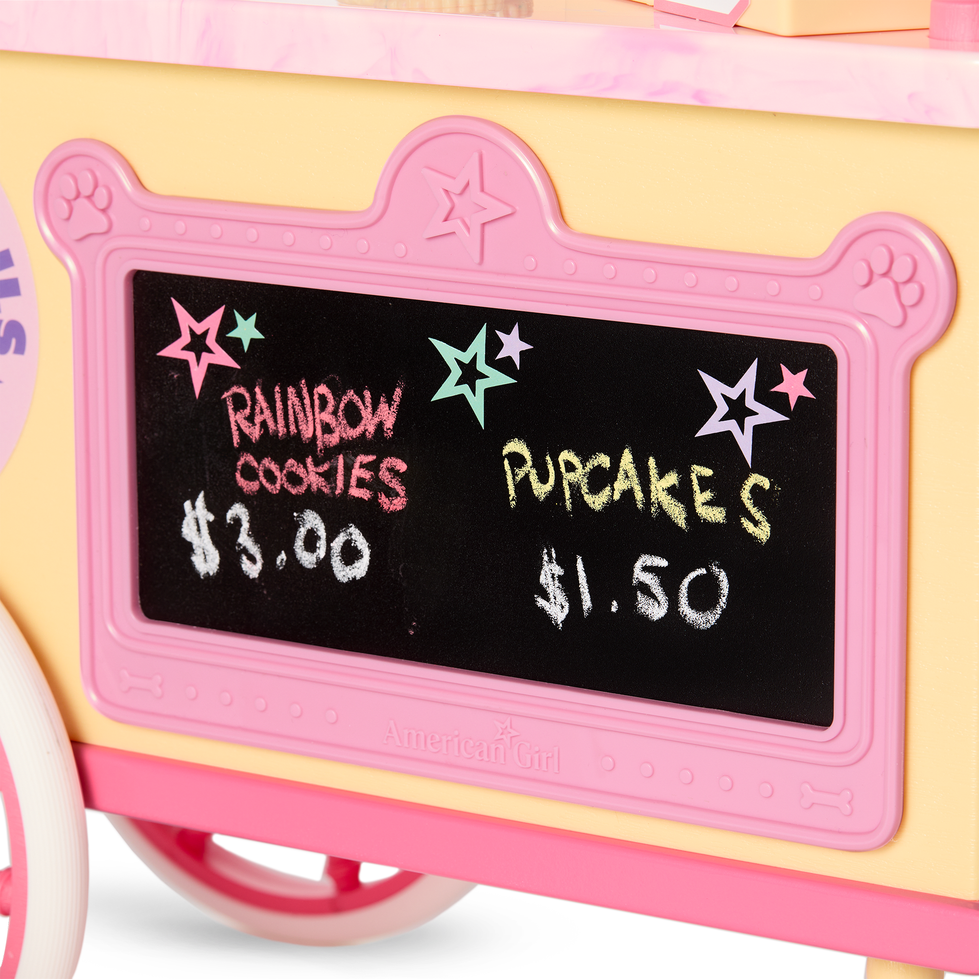 18-Inch Doll Treat Cart with Rainbow Awning & 54-Piece Playset | Summer’s™