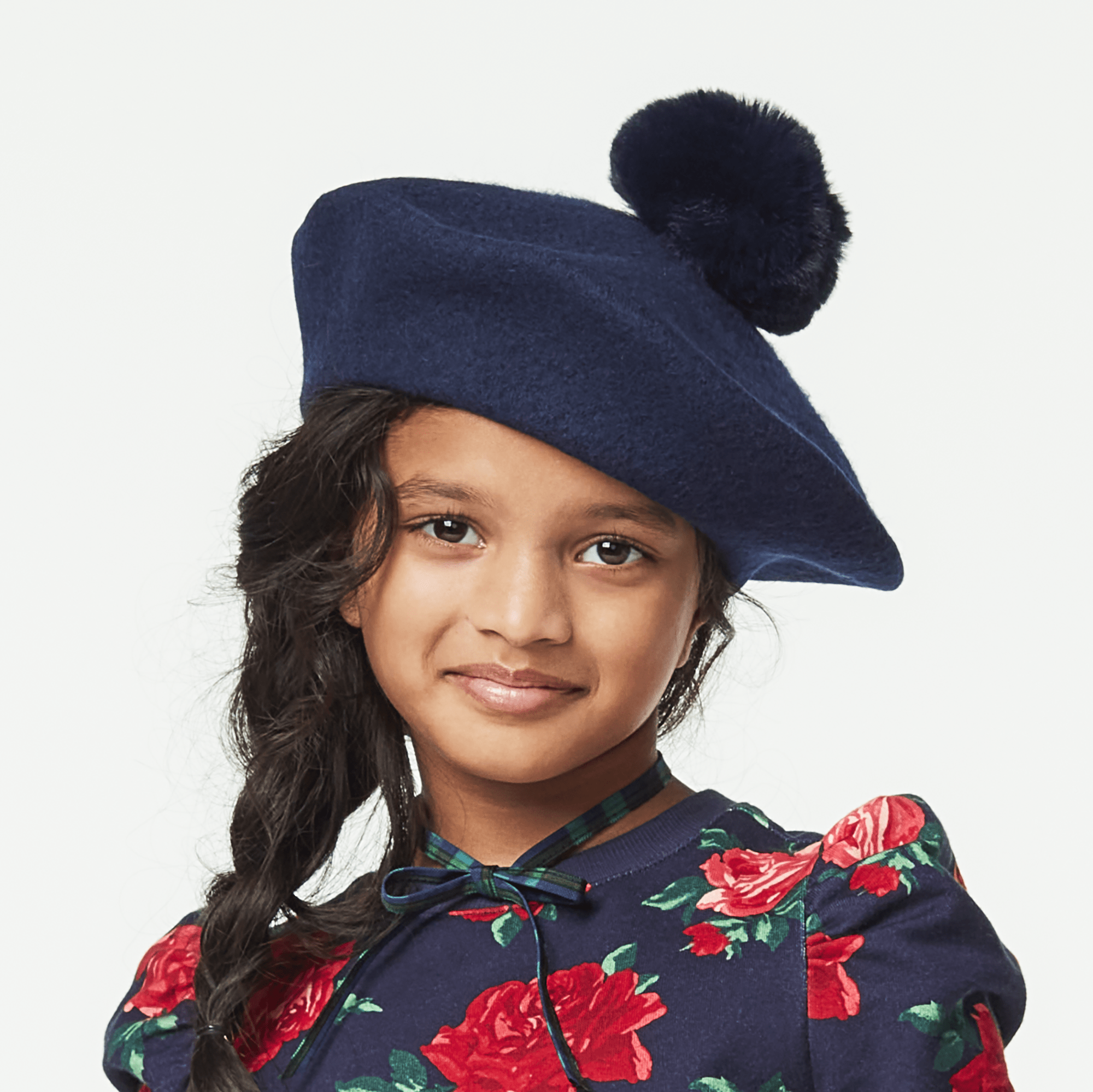 Warm Wool Beret for Girls with Plush Pom | American Girl x Janie and Jack