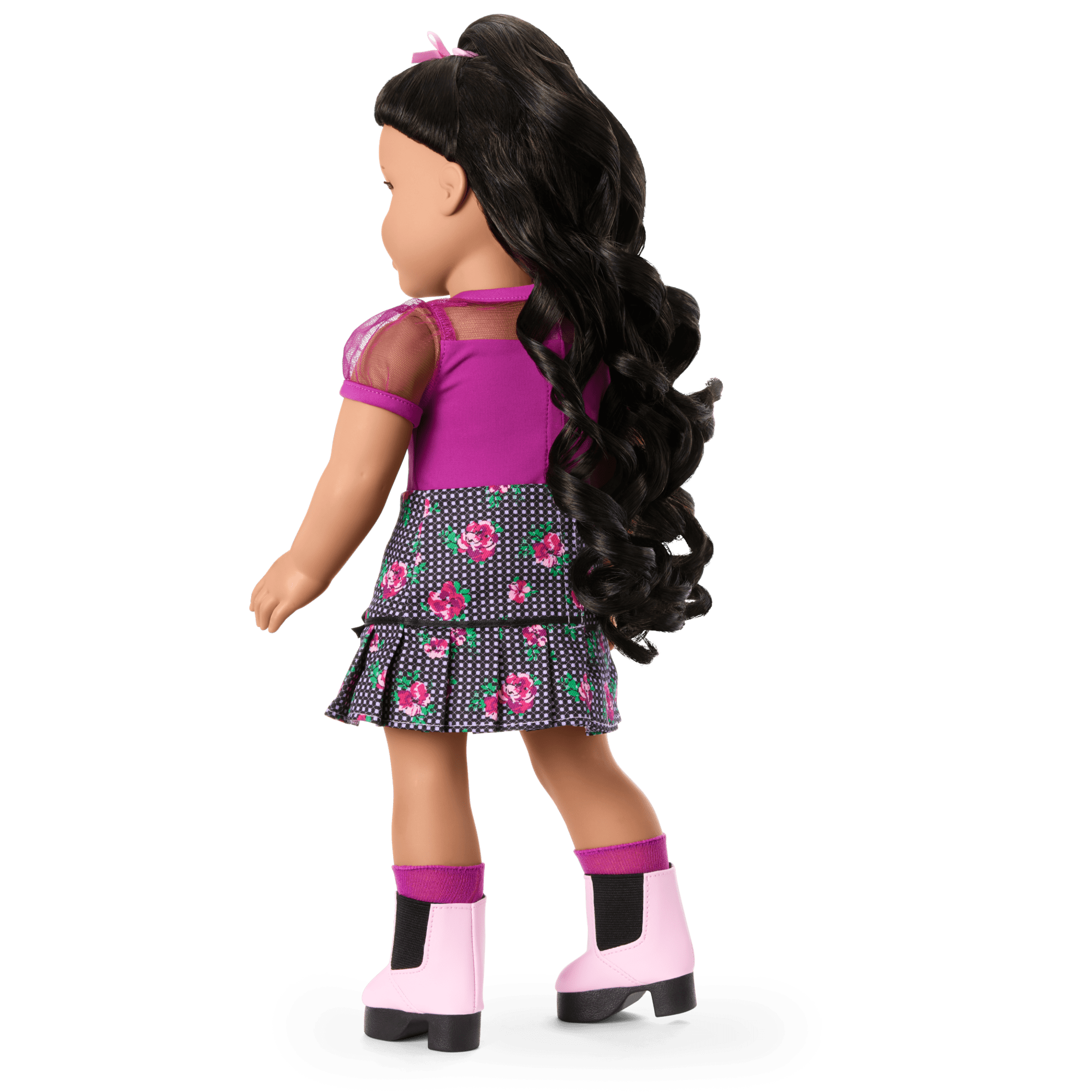 Floral 5-Piece Outfit for 18-inch Dolls | Bows & Blooms