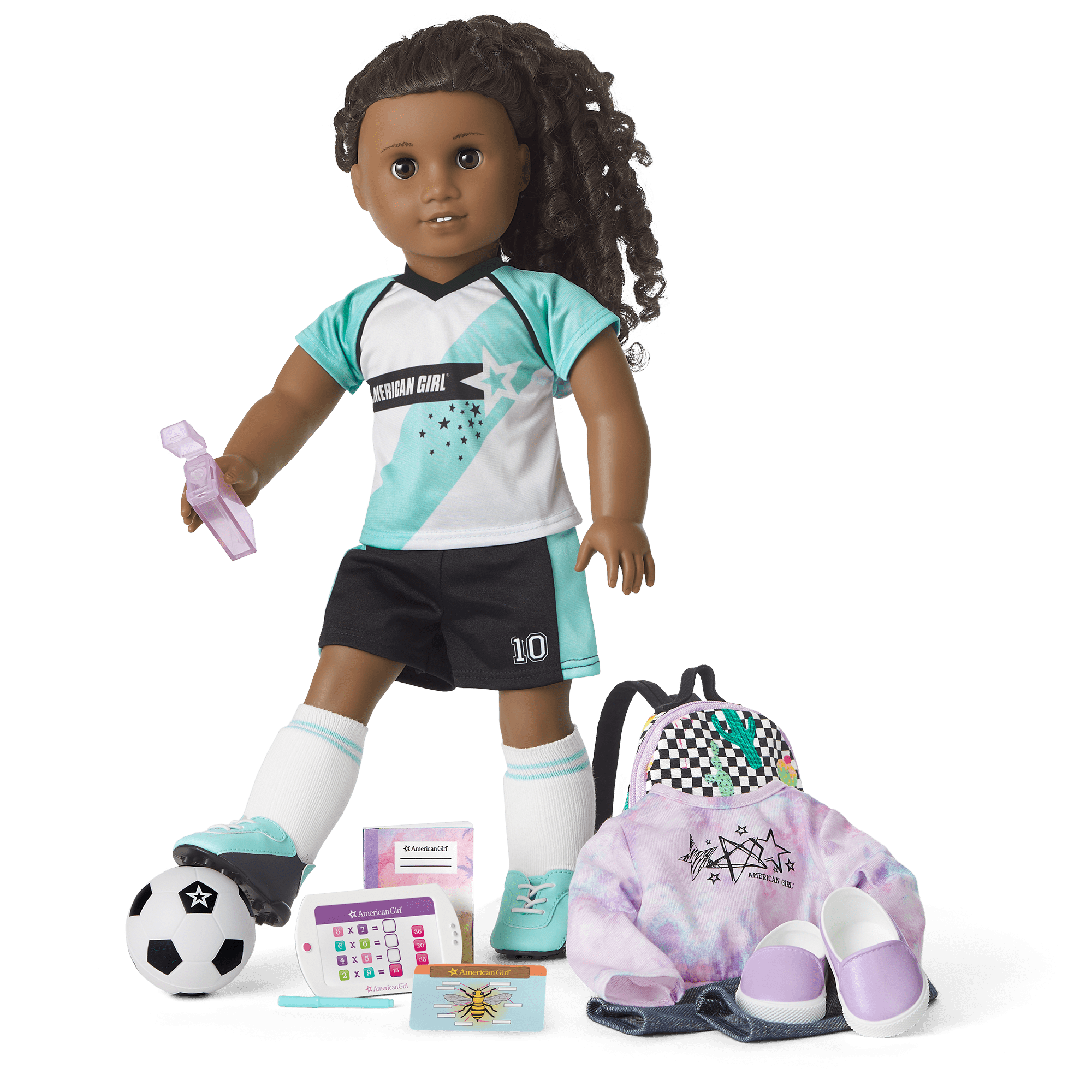 Truly Me™ Doll #67 with School & Soccer Play Set | American Girl