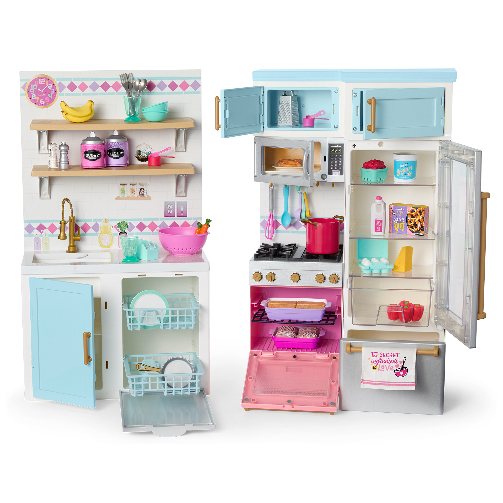 Modern Doll Kitchen with Sound Effects & Lights | American Girl® 18-inch