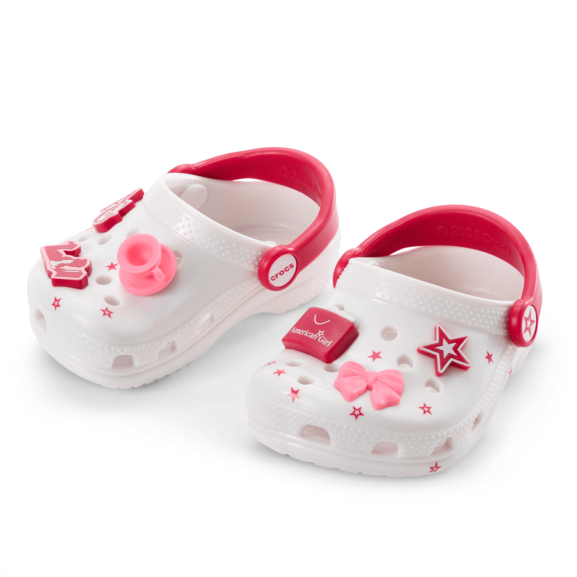 American Girl x Crocs Doll Shoes for 18-inch Dolls | Pearlized White