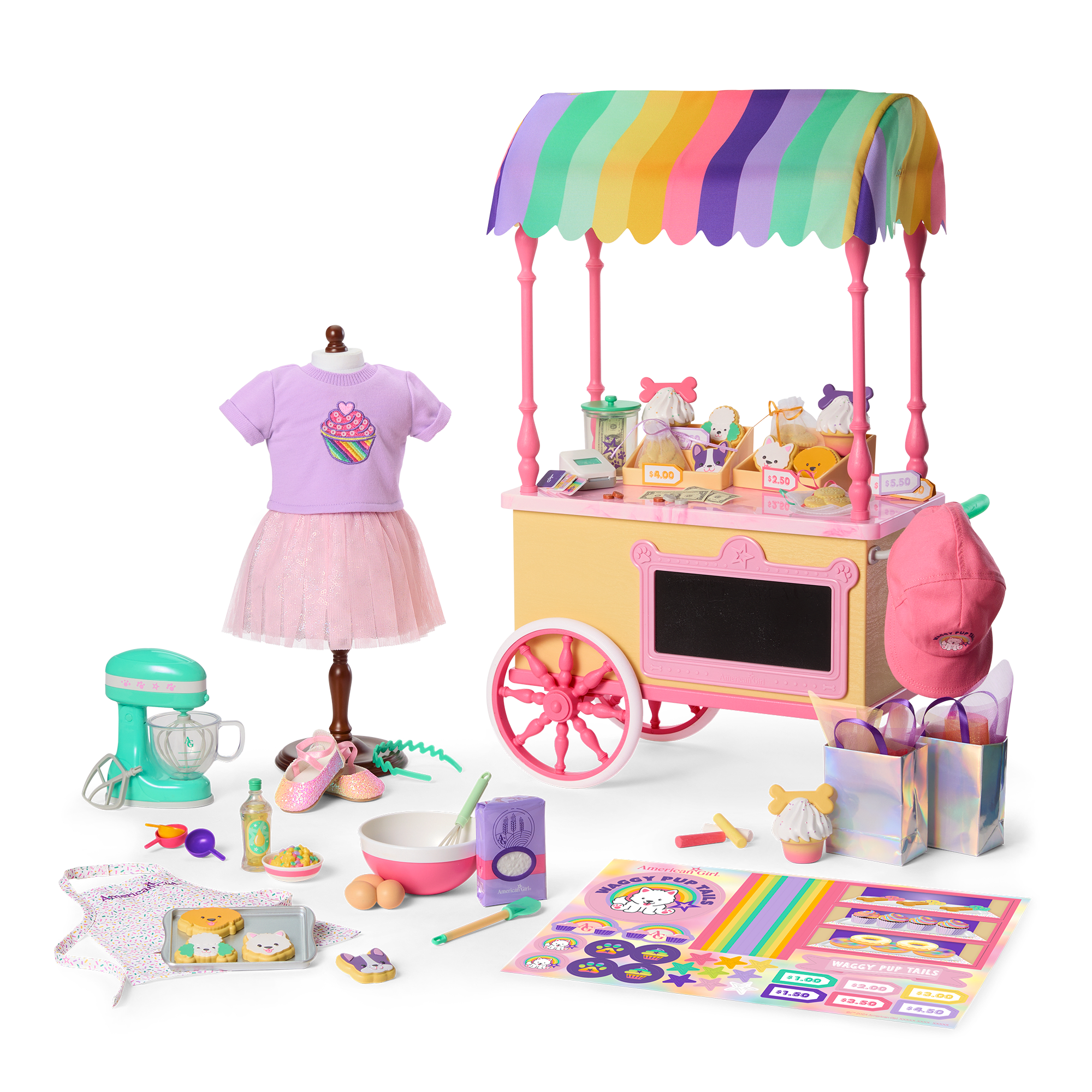 18-Inch Doll Baking Bundle with Treat Cart & Accessories | Summer's™