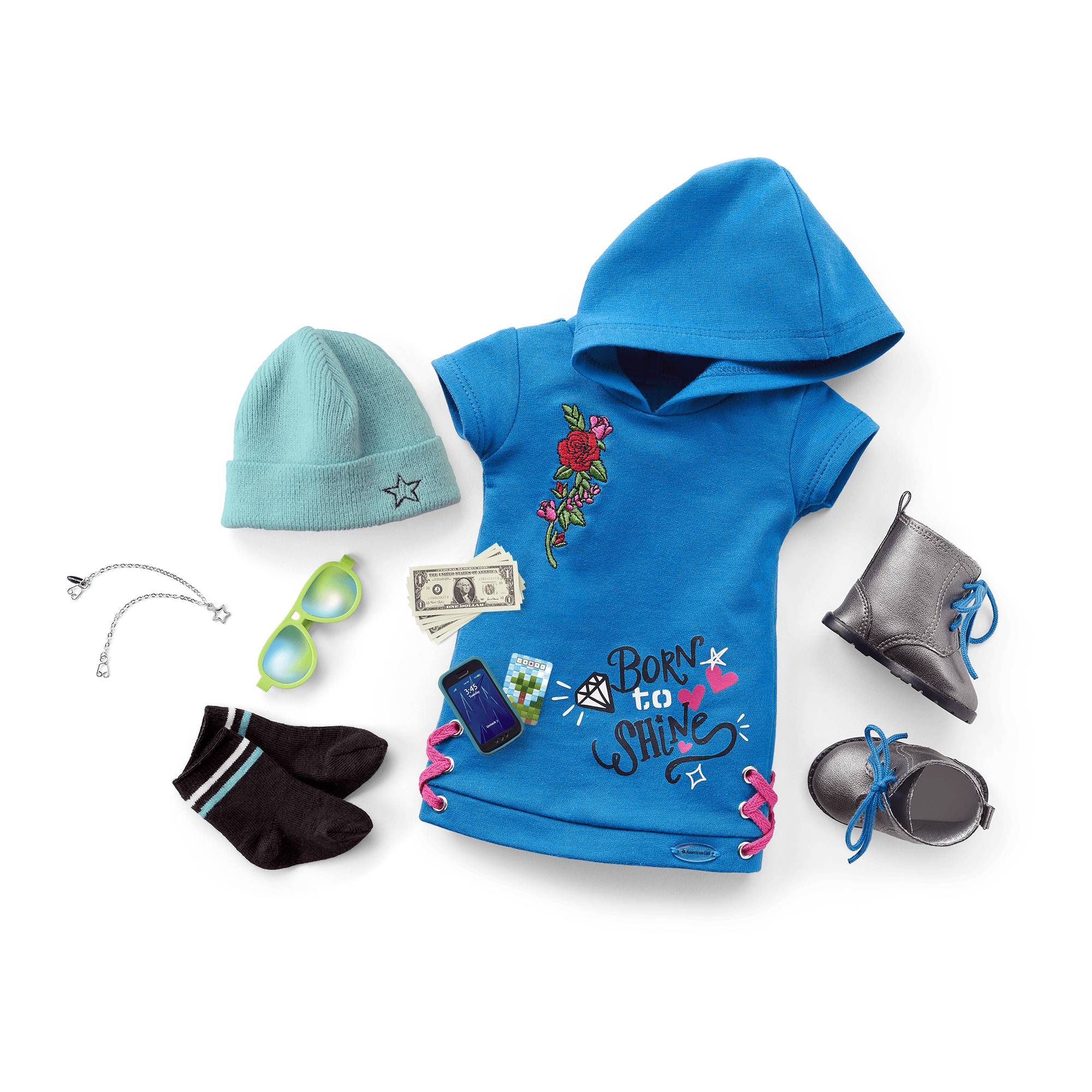 18" Truly Me Doll with Skater Dress & Accessories | American Girl