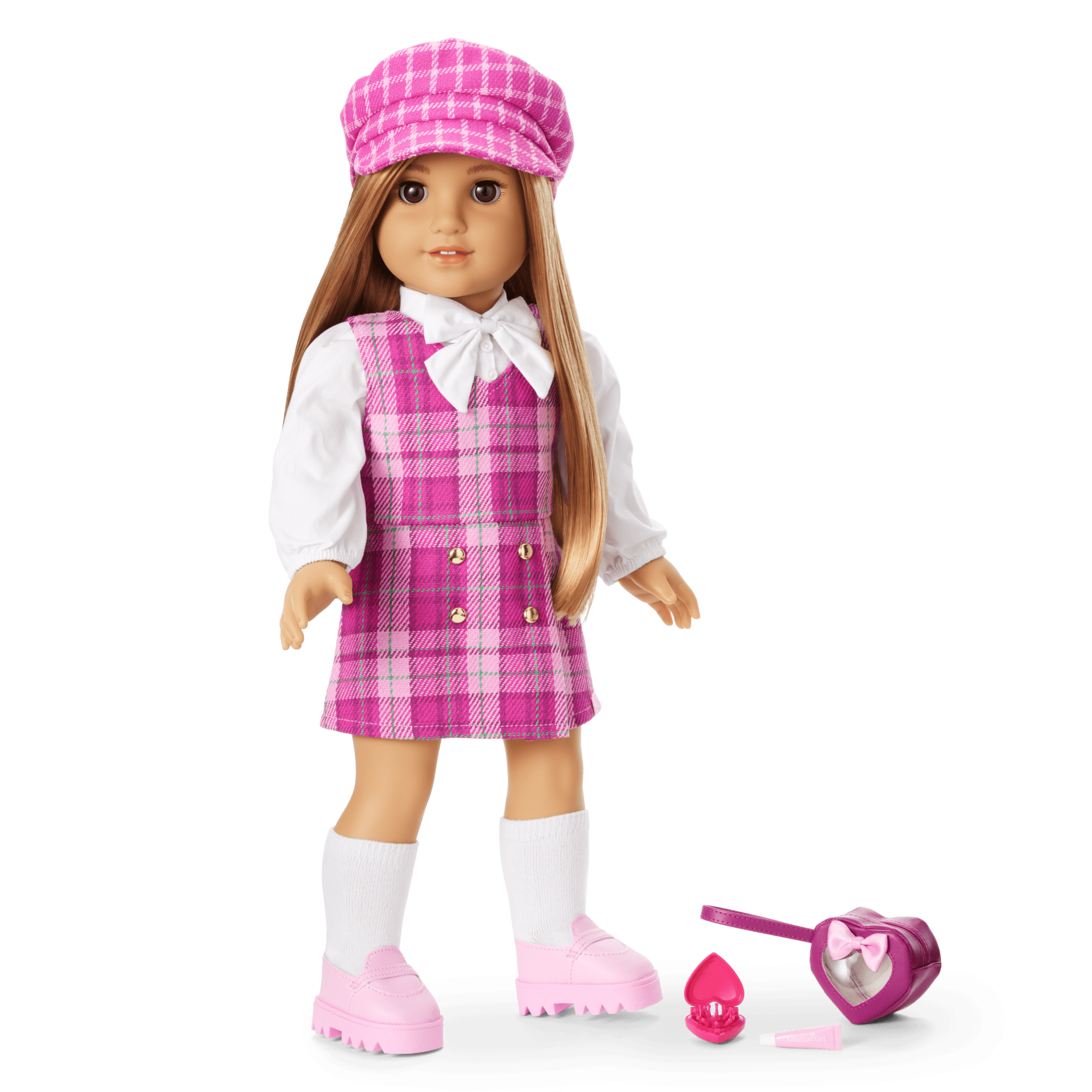 Pink & Preppy Outfit & Fashion Accessories for 18-inch Dolls | We Heart