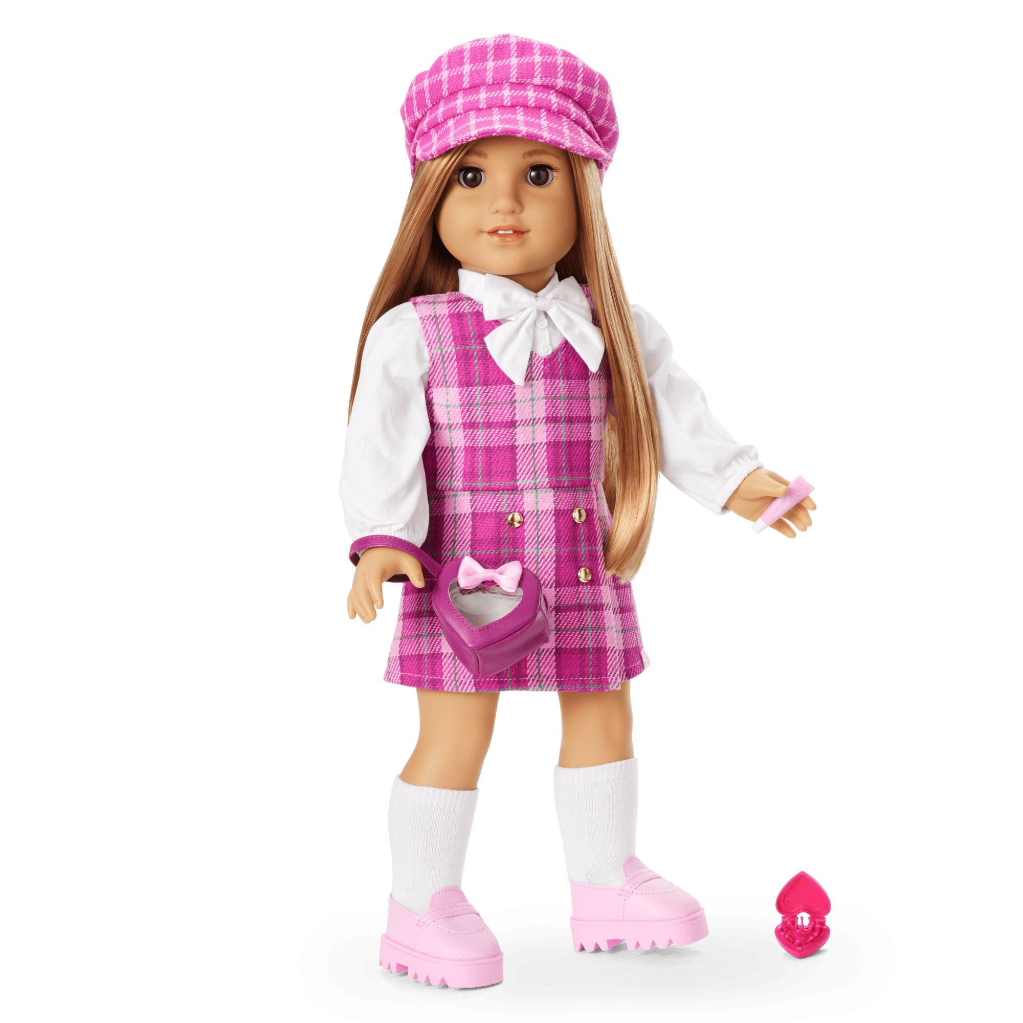 Pink & Preppy Outfit & Fashion Accessories for 18-inch Dolls | We Heart