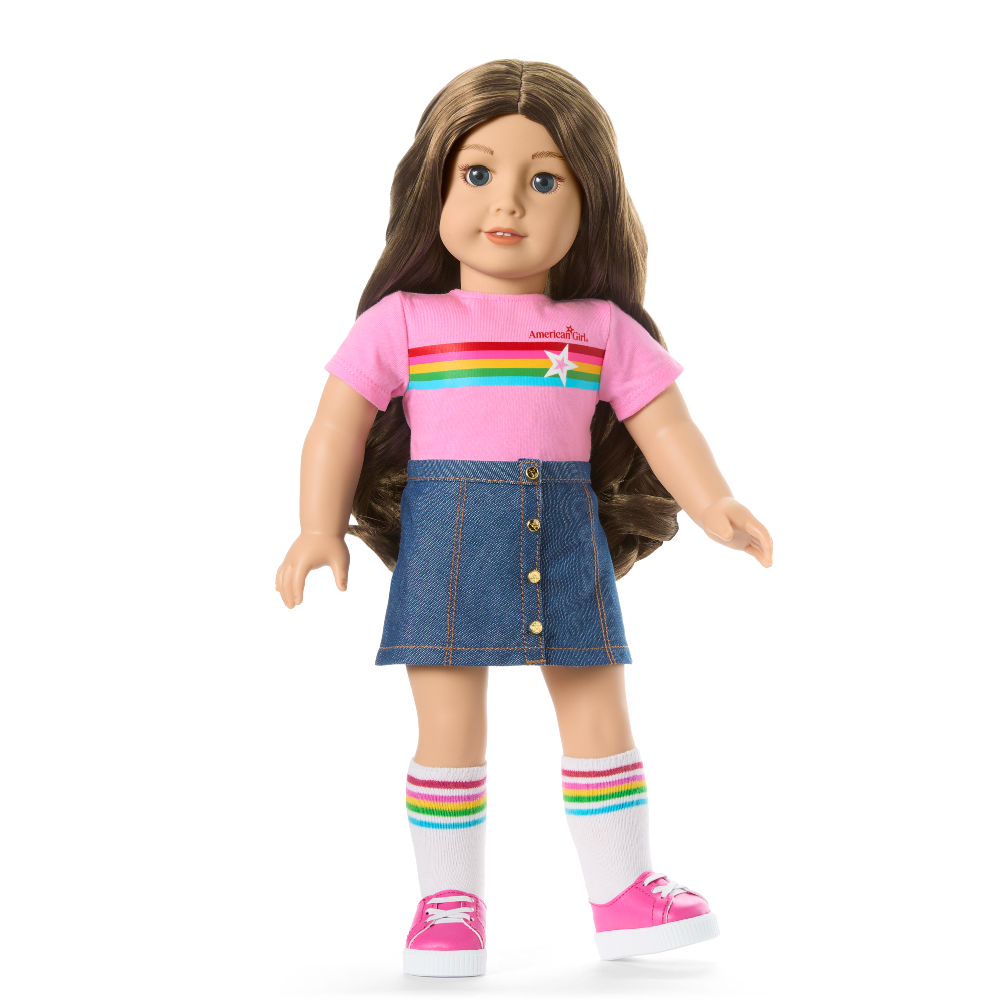 Truly Me 18-inch Doll with Puppy & Backpack Accessories | AG Star Squad Bundle