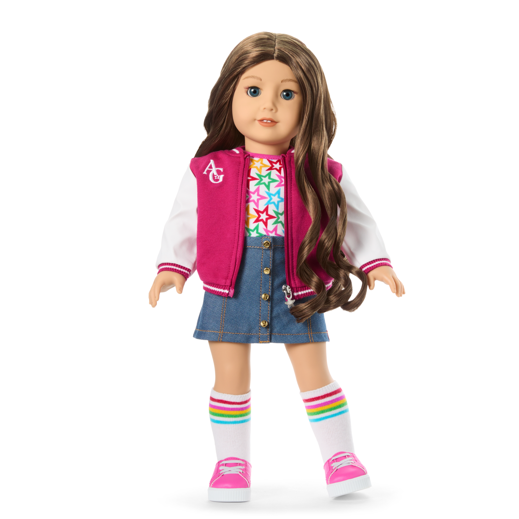 Truly Me 18-inch Doll with Puppy & Backpack Accessories | AG Star Squad Bundle