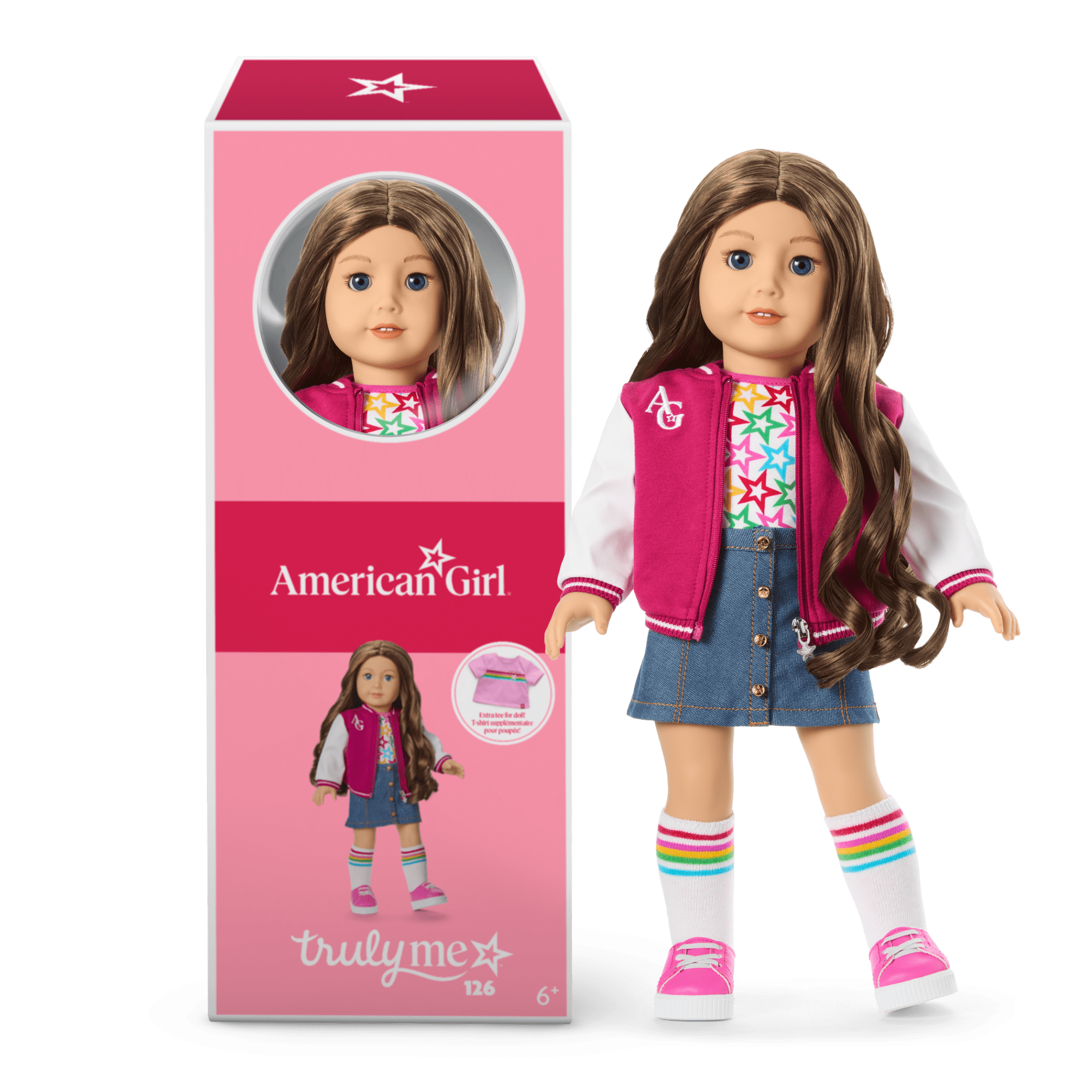 Truly Me 18-inch Doll with Puppy & Backpack Accessories | AG Star Squad Bundle