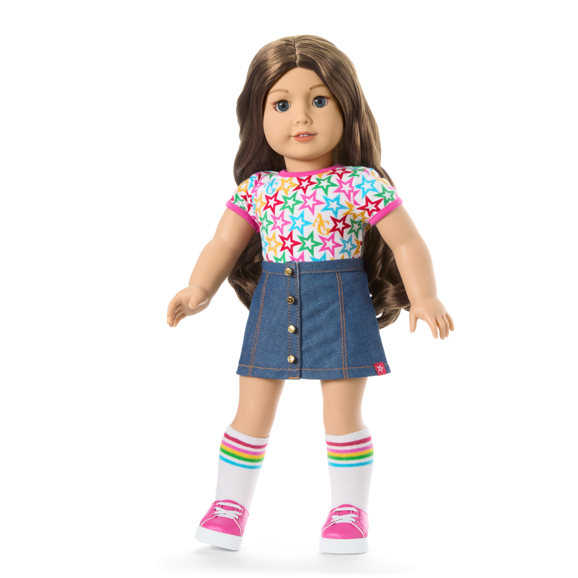 Truly Me 18-inch Doll with Puppy & Backpack Accessories | AG Star Squad Bundle