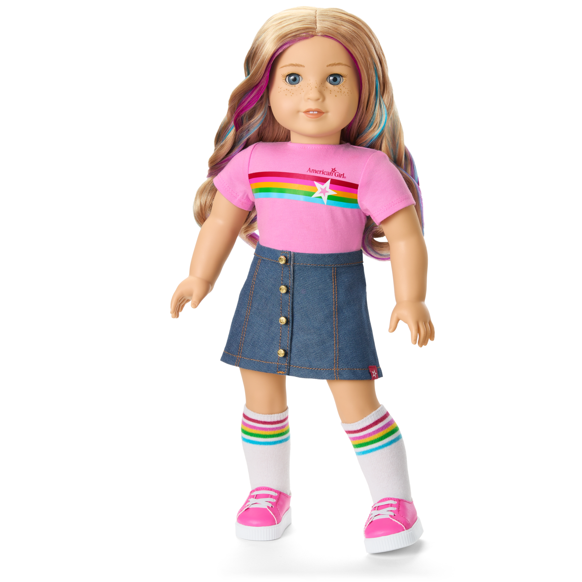 Truly Me 18-inch Doll with Puppy & Backpack Accessories | AG Star Squad Bundle