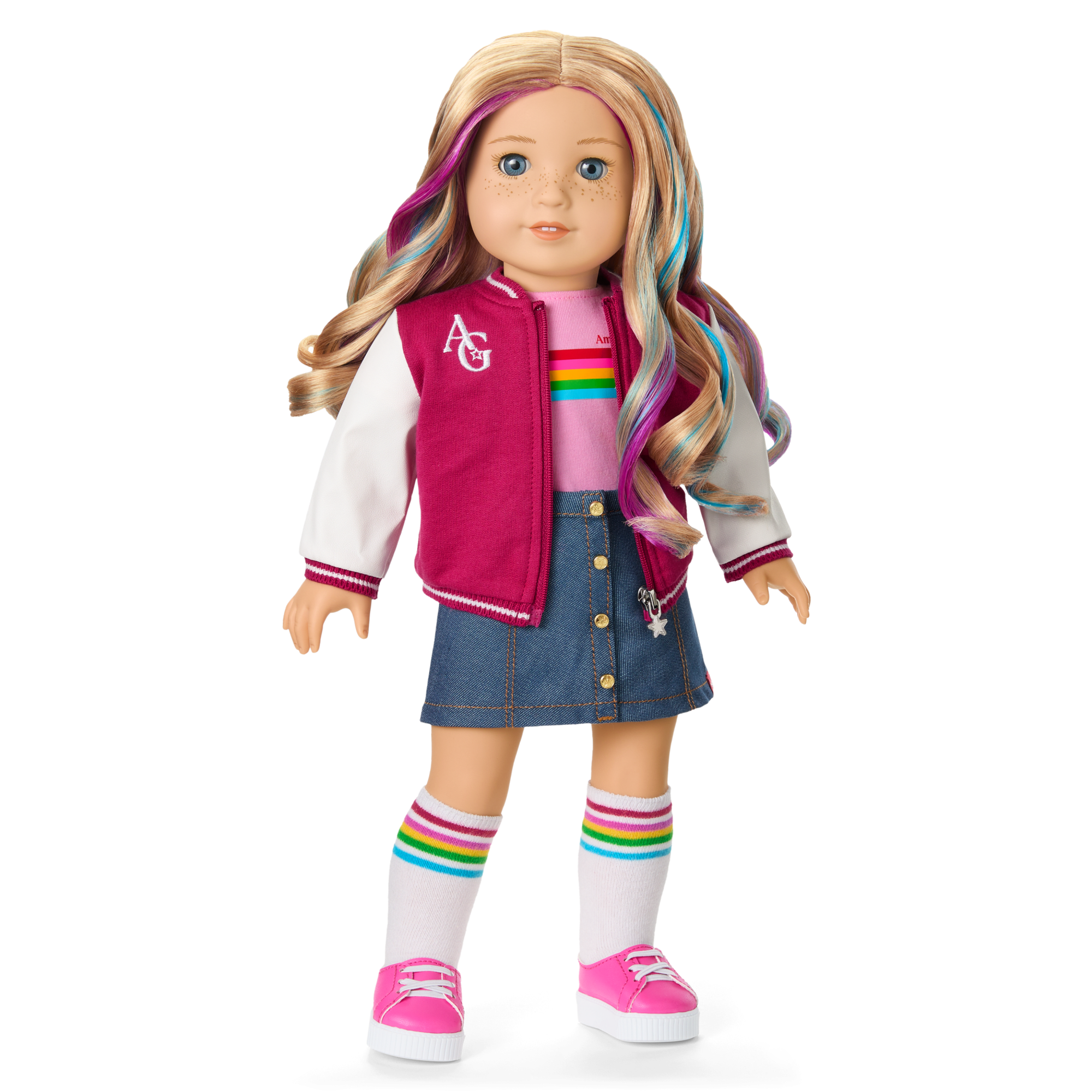 Truly Me 18-inch Doll with Puppy & Backpack Accessories | AG Star Squad Bundle