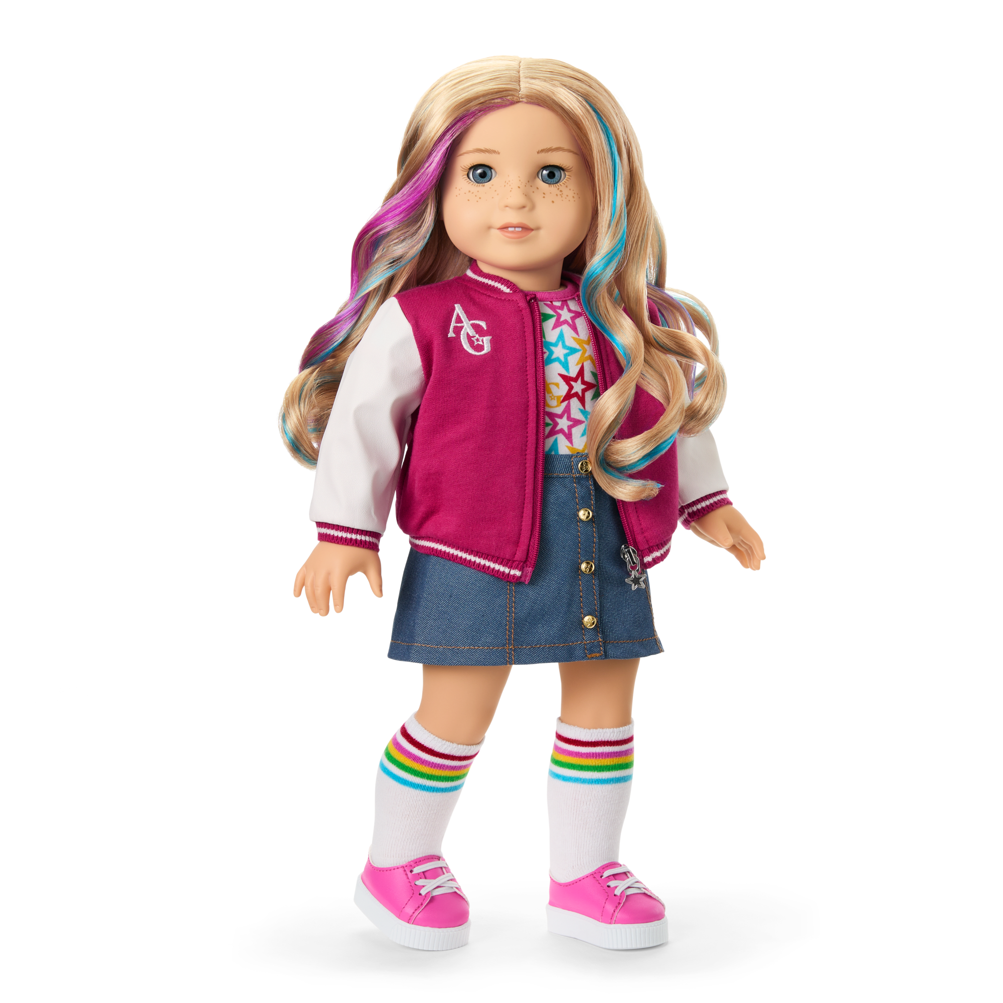 Truly Me 18-inch Doll with Puppy & Backpack Accessories | AG Star Squad Bundle