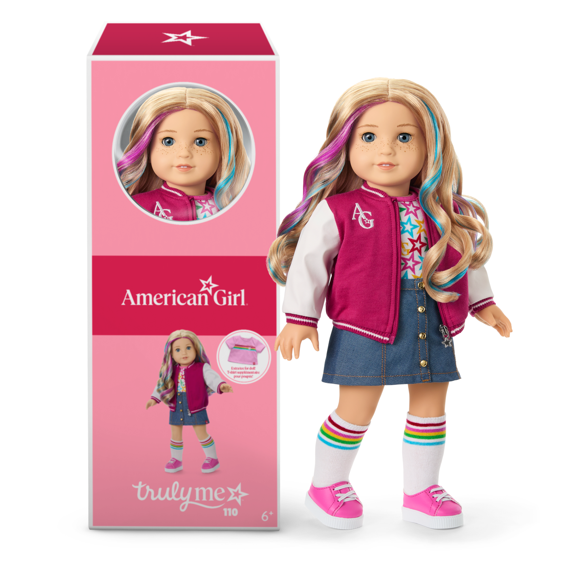 Truly Me 18-inch Doll with Puppy & Backpack Accessories | AG Star Squad Bundle