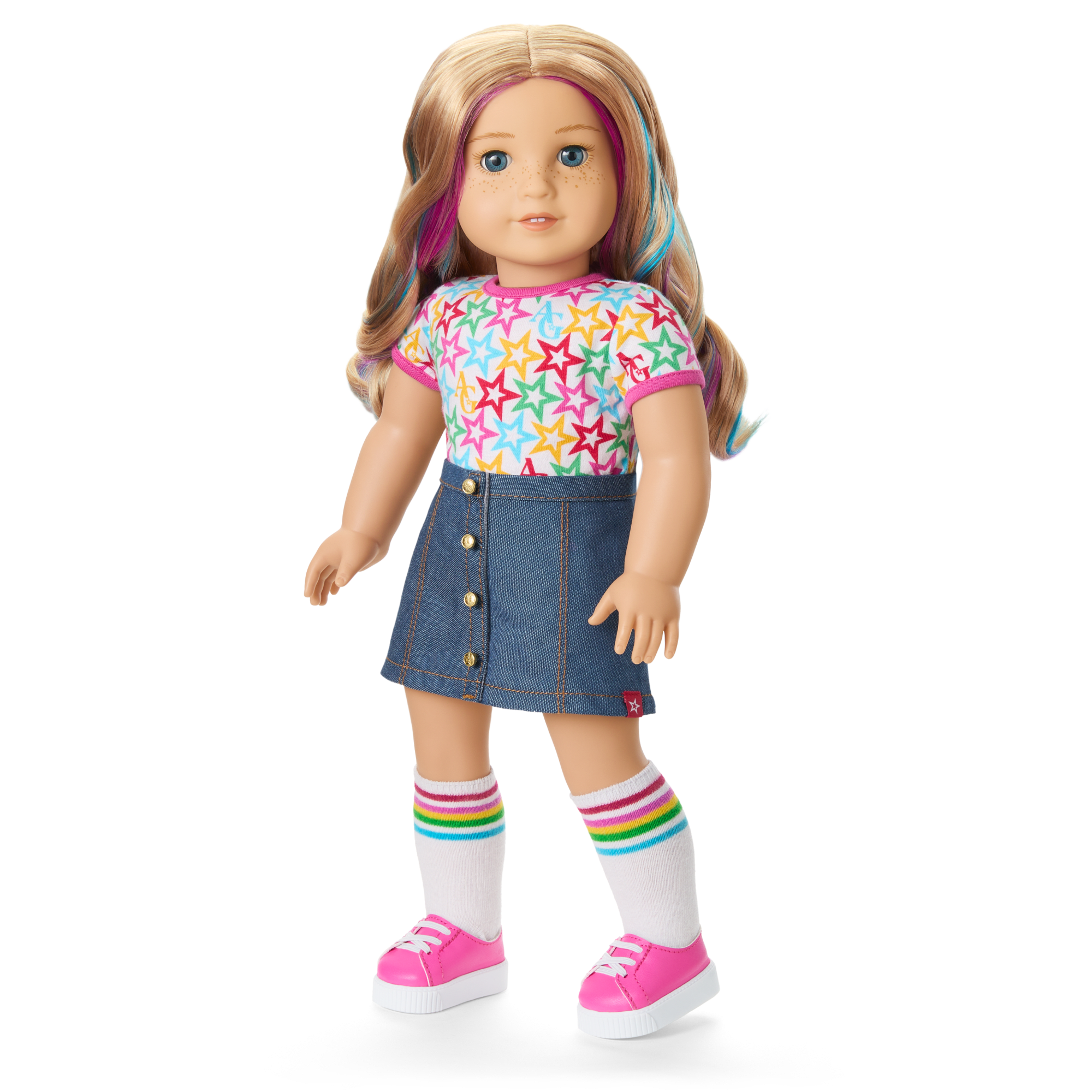 Truly Me 18-inch Doll with Puppy & Backpack Accessories | AG Star Squad Bundle