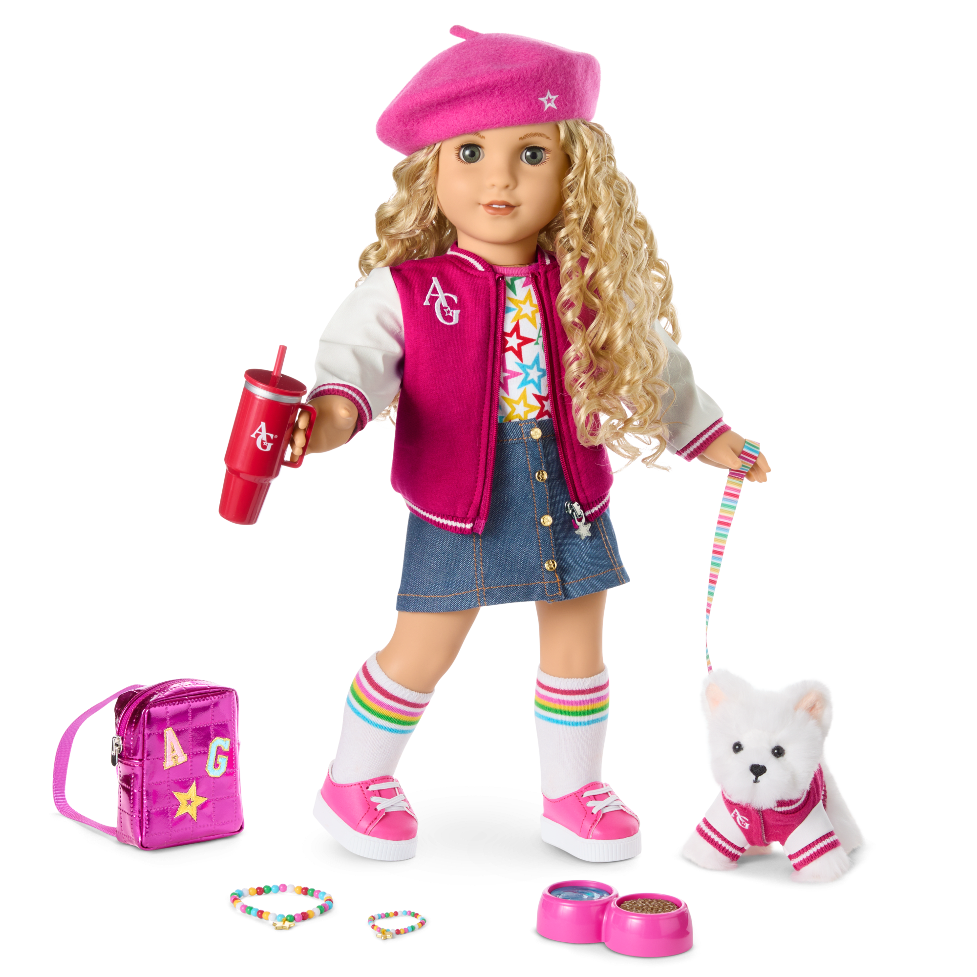 18-inch Truly Me Doll with Puppy & Backpack Bundle | AG Star Squad