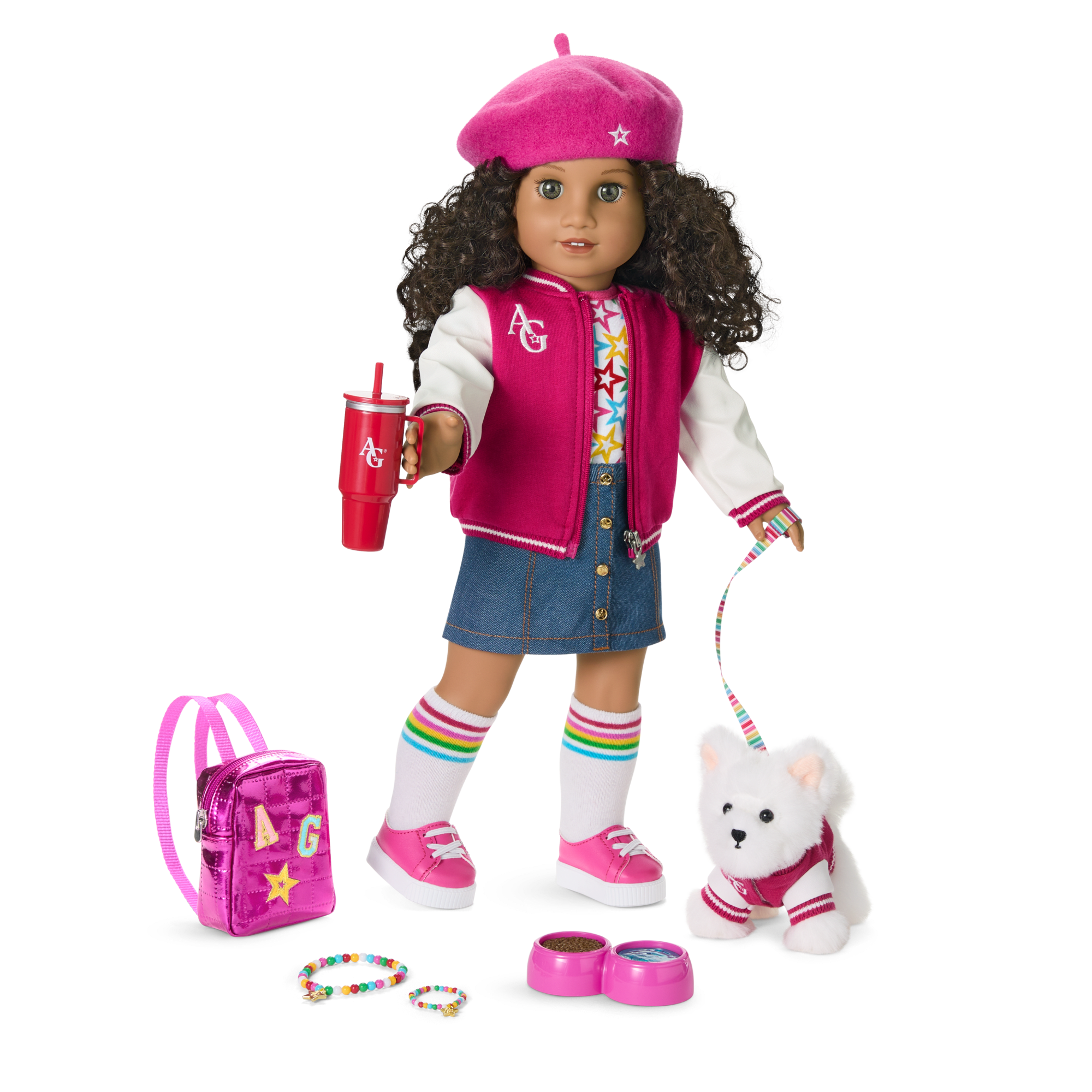 18-inch Truly Me Doll with Puppy & Backpack Accessories | AG Star Squad