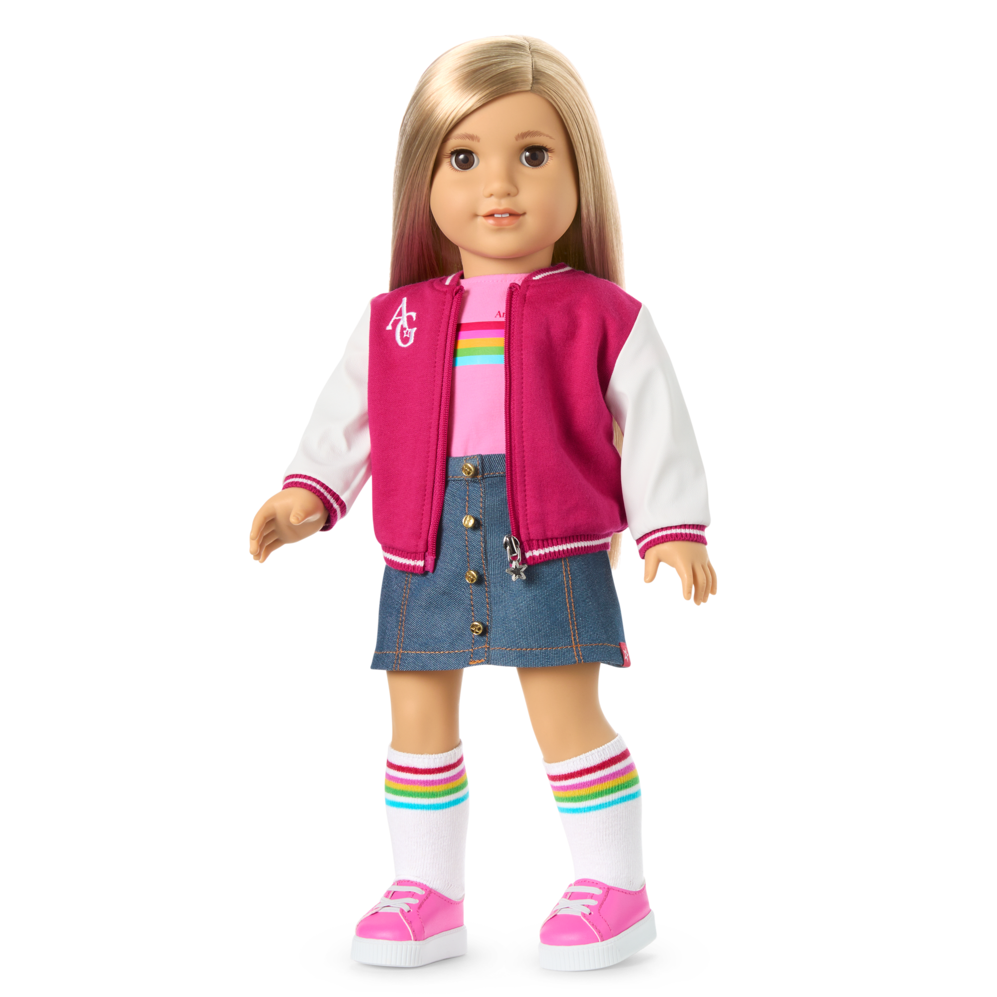 Truly Me 18-inch Doll with Puppy & Backpack Accessories | AG Star Squad Bundle