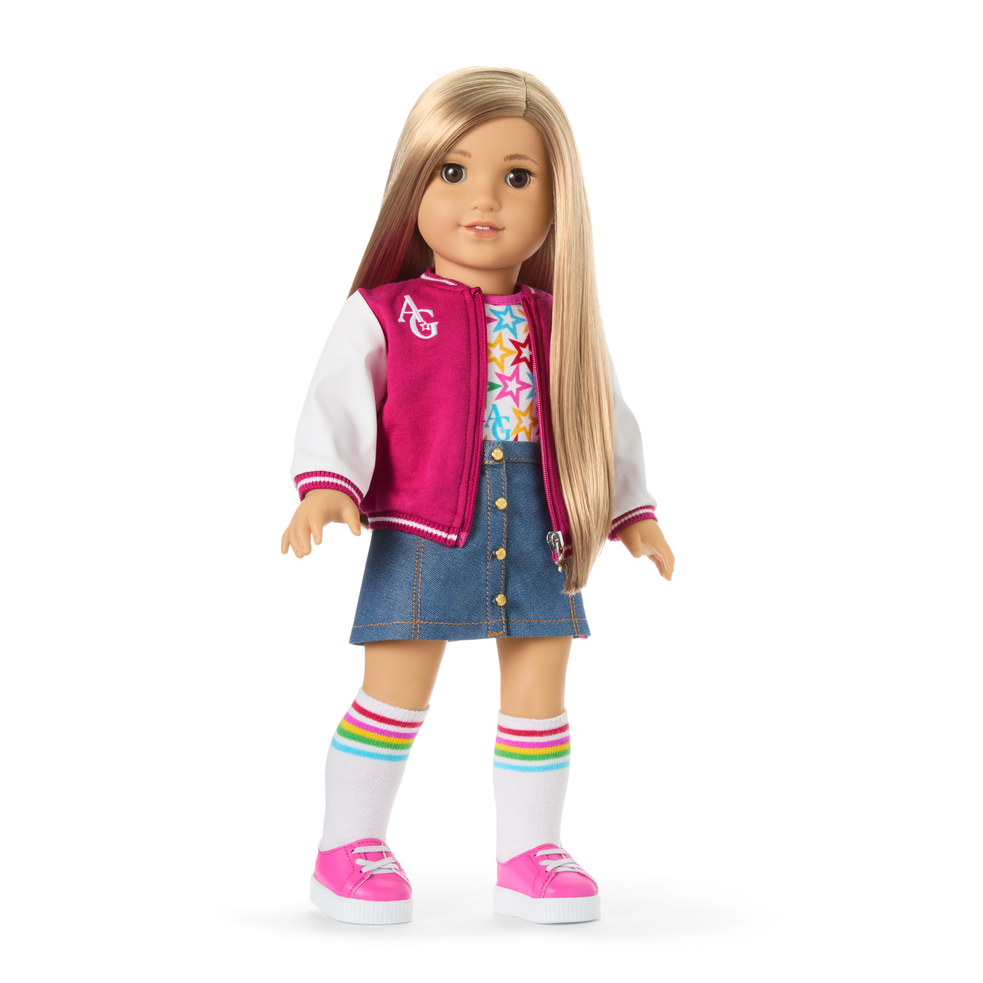 Truly Me 18-inch Doll with Puppy & Backpack Accessories | AG Star Squad Bundle