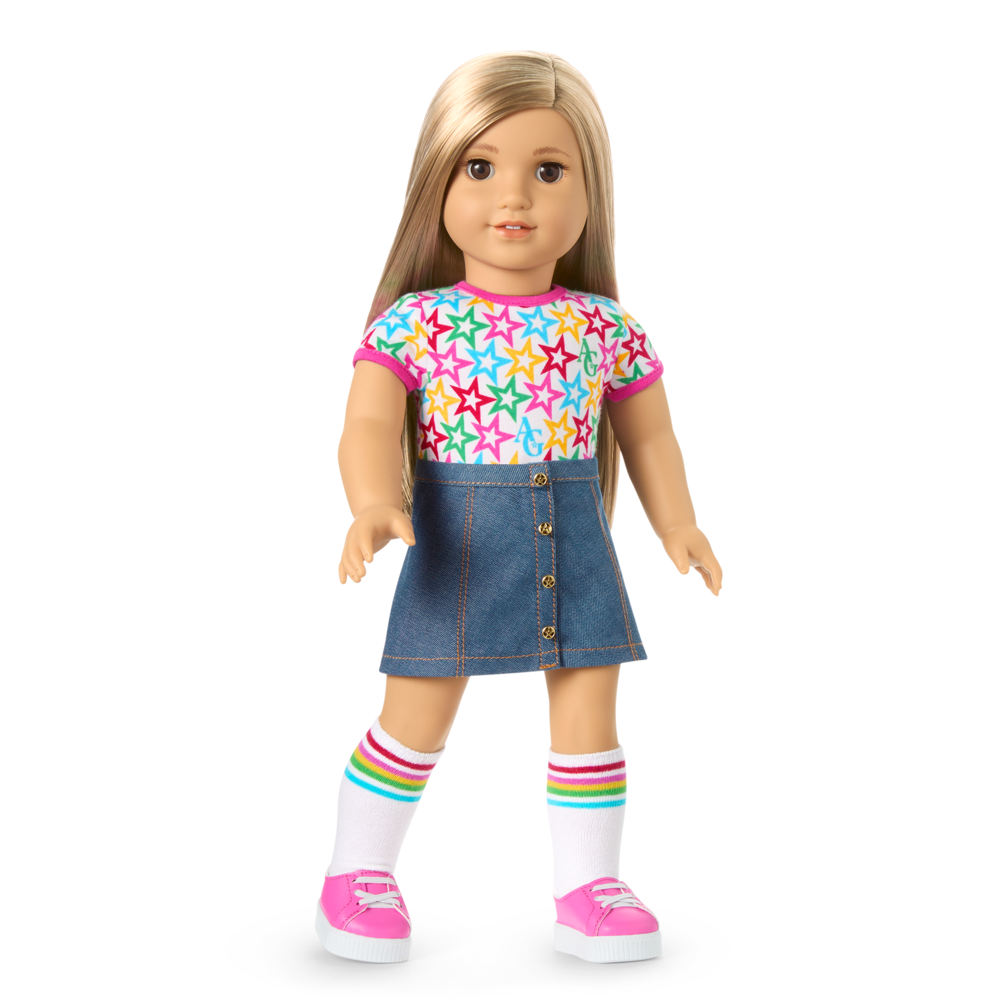 Truly Me 18-inch Doll with Puppy & Backpack Accessories | AG Star Squad Bundle