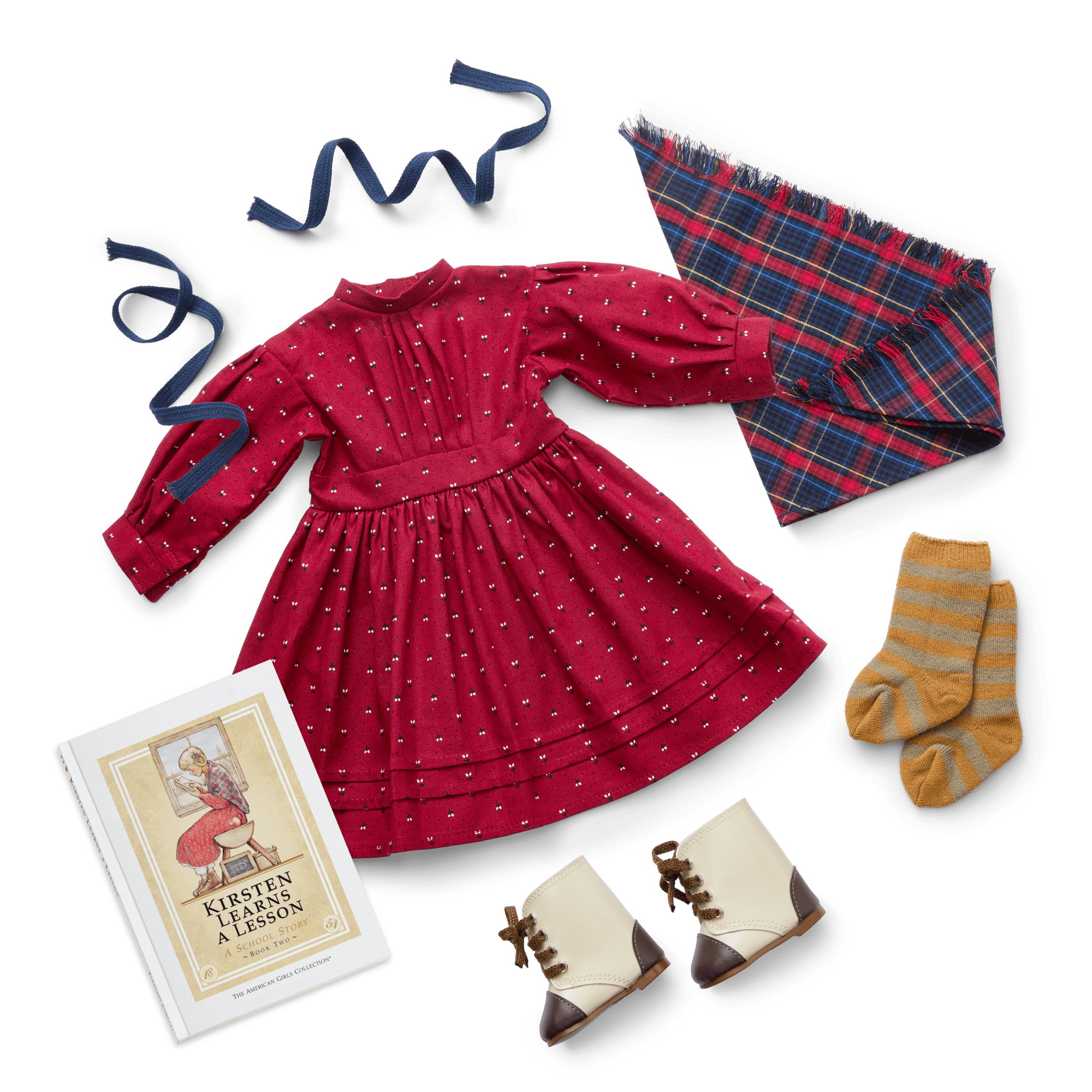 Kirsten’s 18-Inch Doll School Outfit & Book | Historical Characters