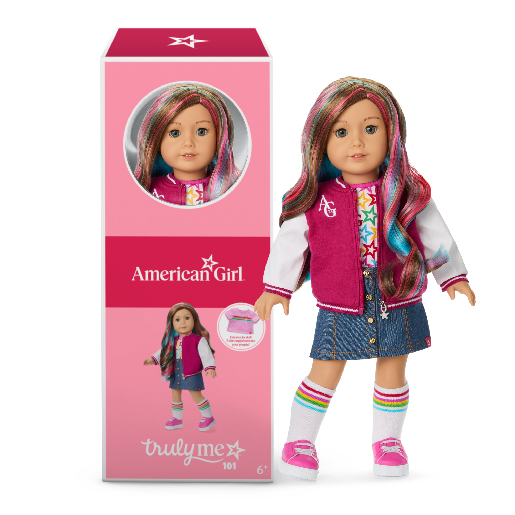 Truly Me 18-inch Doll with Puppy & Backpack Bundle | AG Star Squad