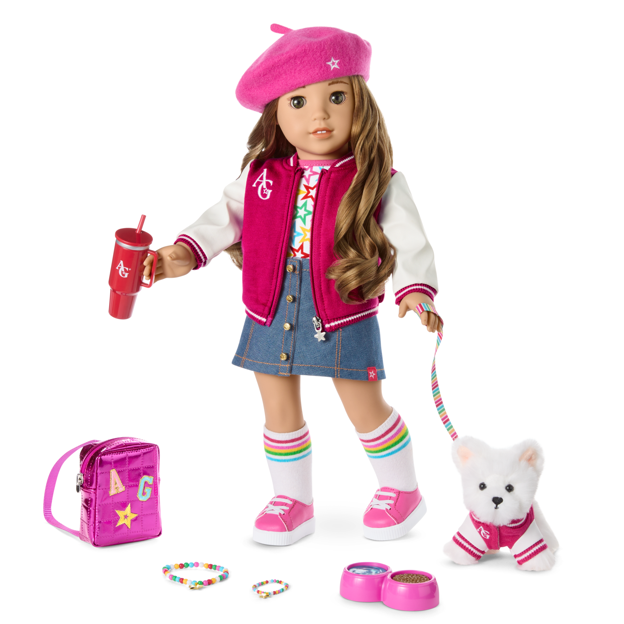 18-inch Truly Me Doll with Puppy & Backpack Bundle | AG Star Squad