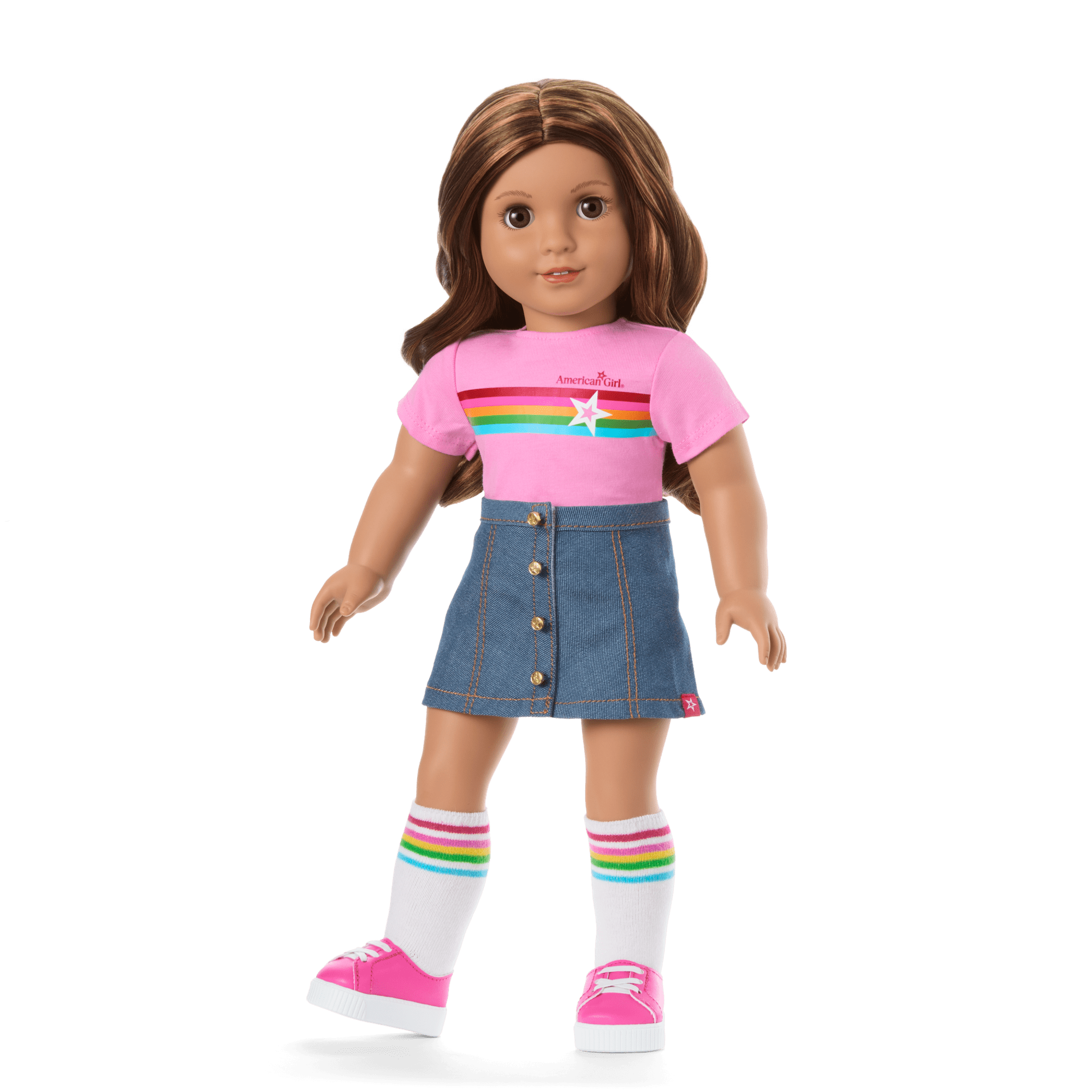 Truly Me 18-inch Doll with Puppy & Backpack Accessories | AG Star Squad Bundle