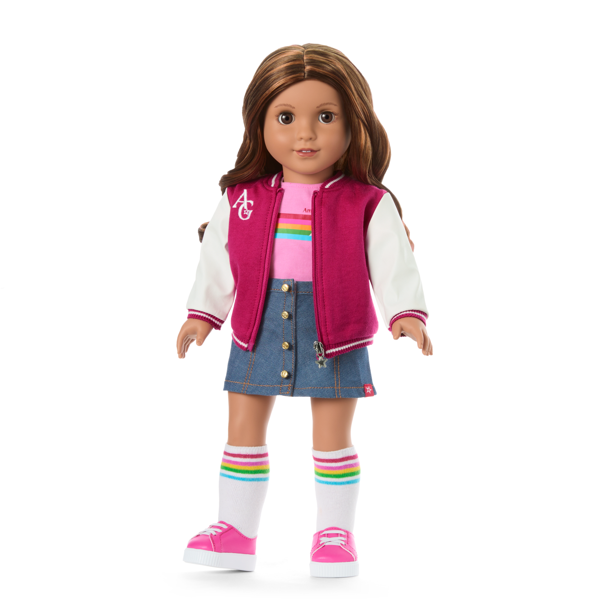 Truly Me 18-inch Doll with Puppy & Backpack Accessories | AG Star Squad Bundle