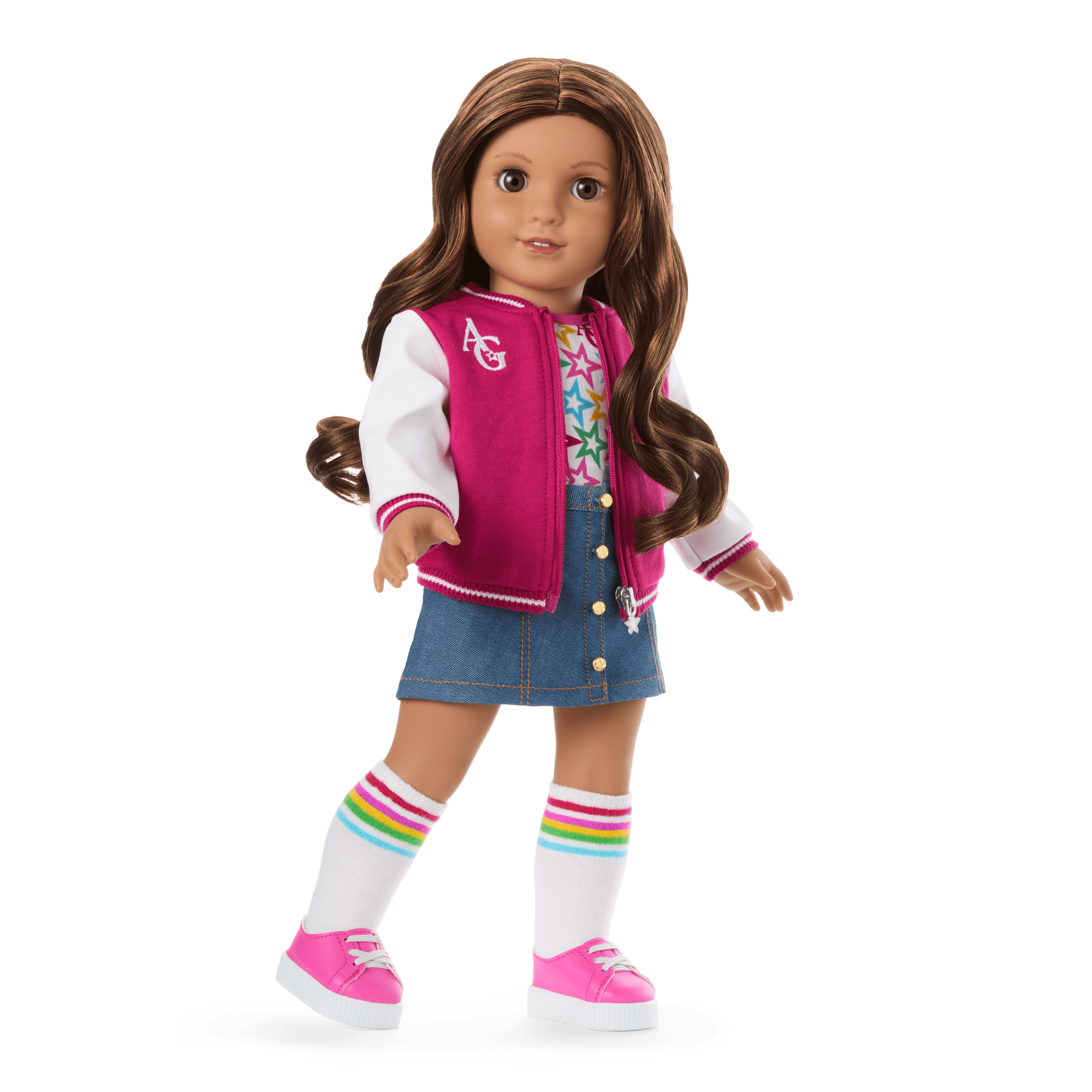 Truly Me 18-inch Doll with Puppy & Backpack Accessories | AG Star Squad Bundle