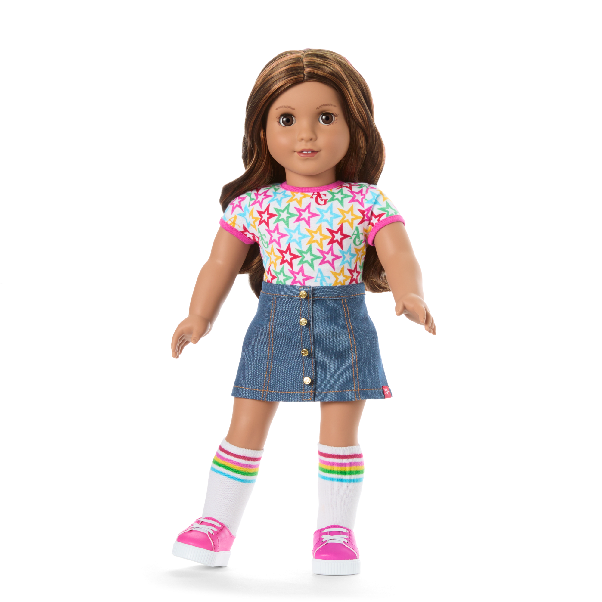 Truly Me 18-inch Doll with Puppy & Backpack Accessories | AG Star Squad Bundle